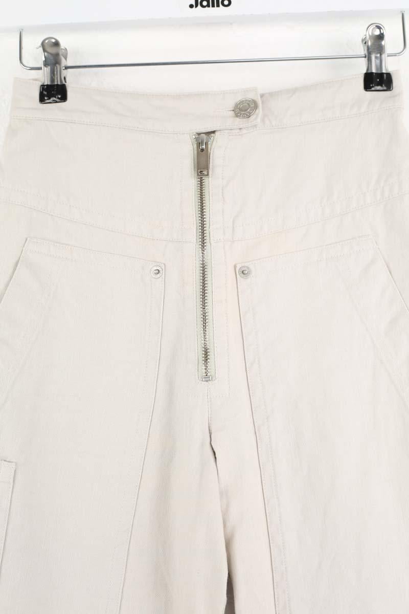Straight-leg trousers ISABEL MARANT ÉTOILE - SECONDE MAIN Beige