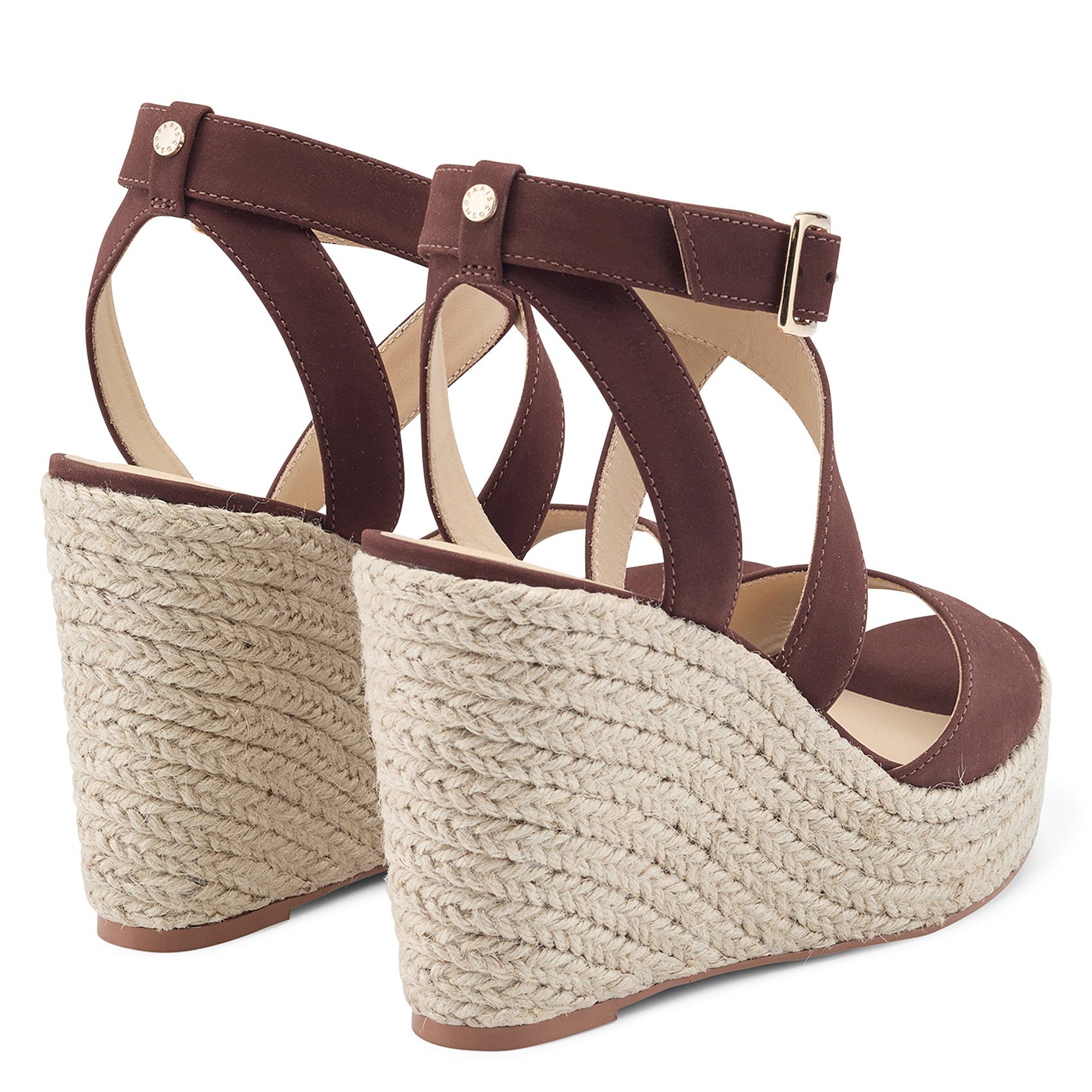 Leather espadrilles COSMOPARIS Brown