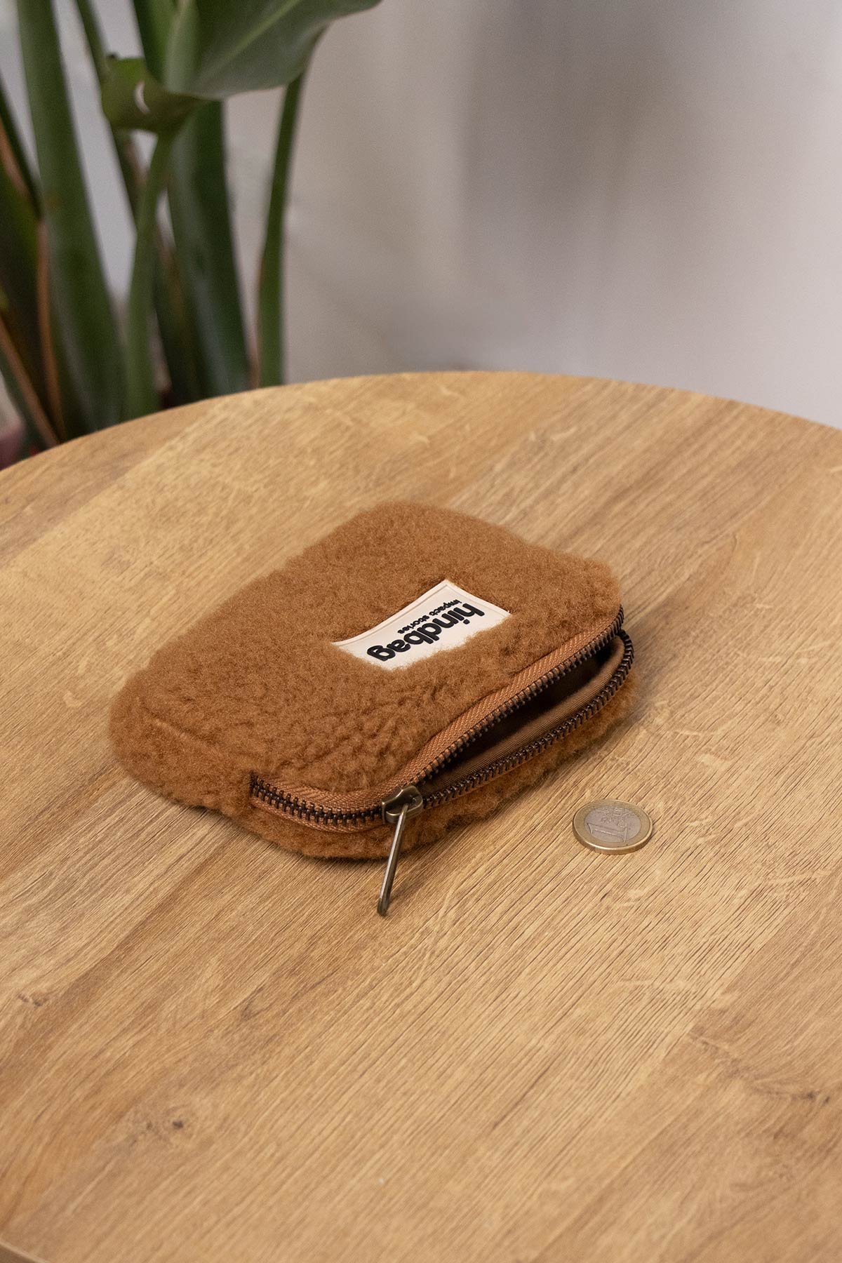 Cotton coin purse HINDBAG Brown