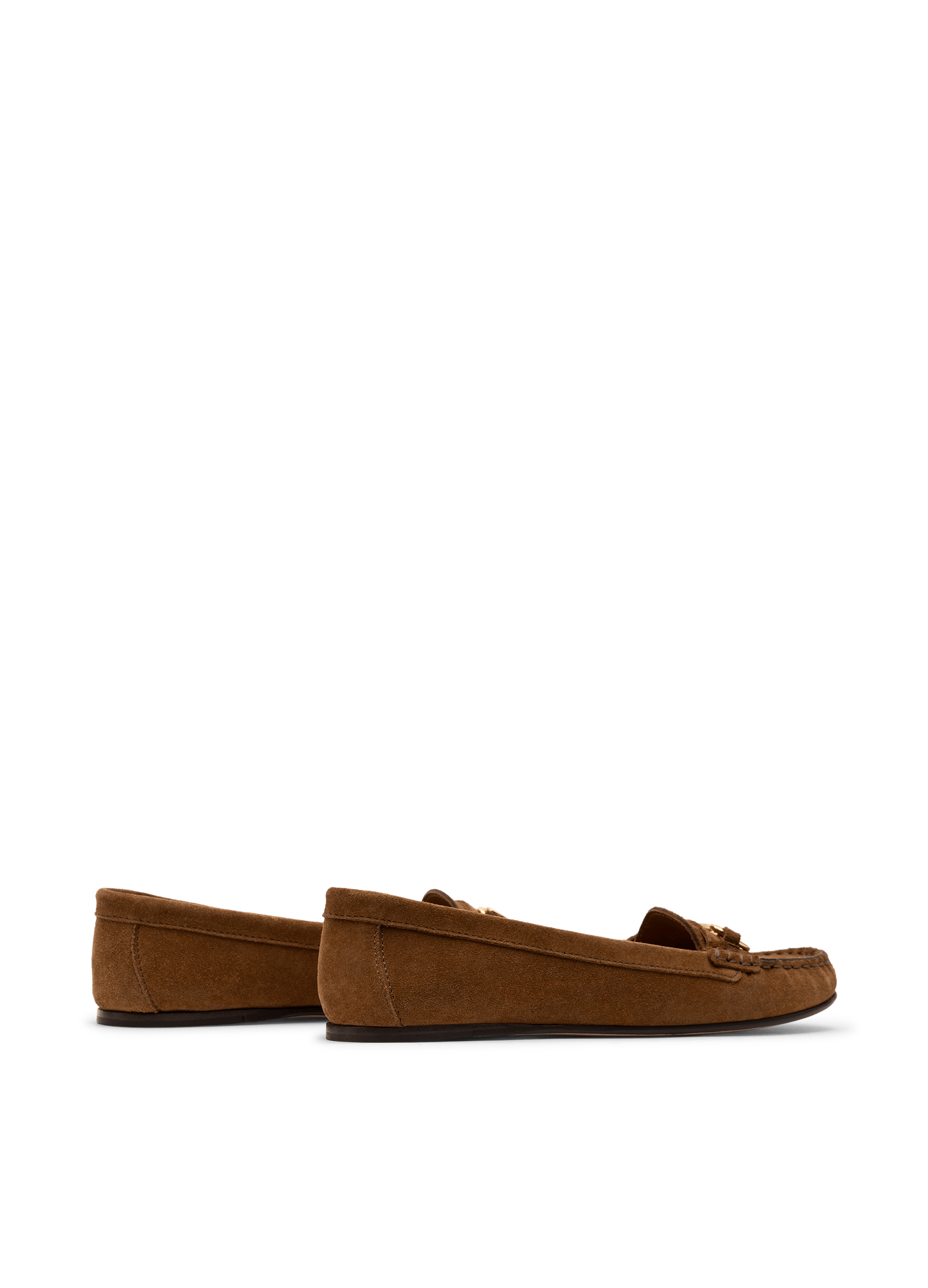 Suede leather loafers in date palm PARALLELE PARIS Brown
