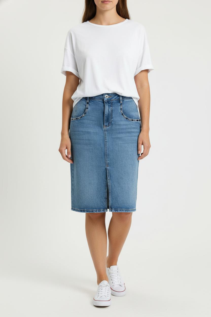 Short & midi skirt LIU JO - SECONDE MAIN Blue