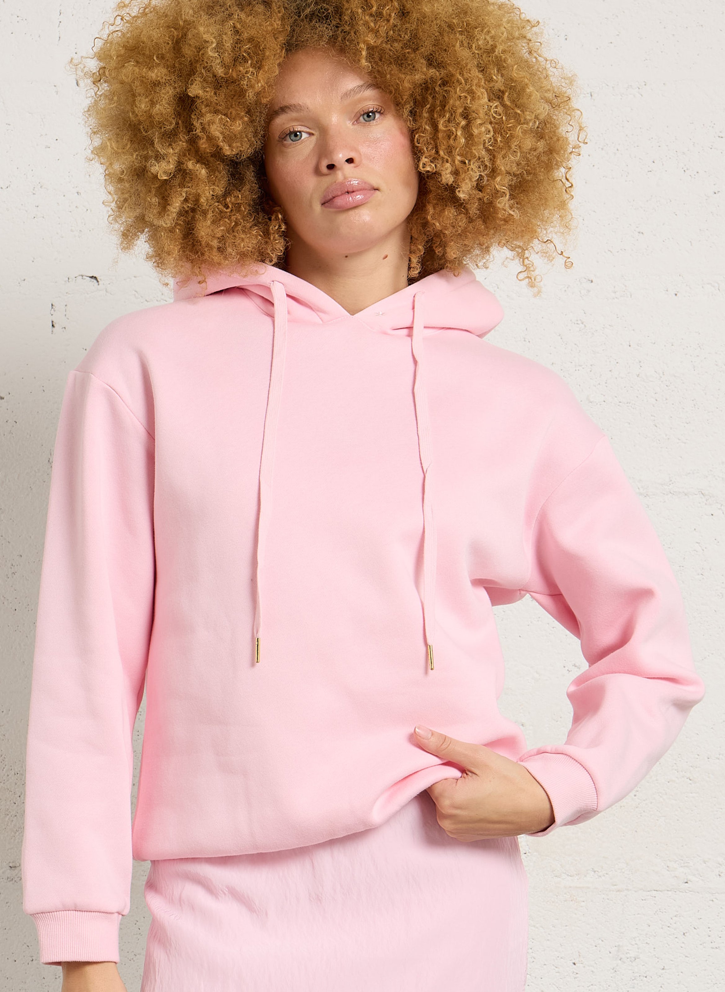 Kapuzenpullover aus Baumwollmischung LA PETITE ETOILE Rosa