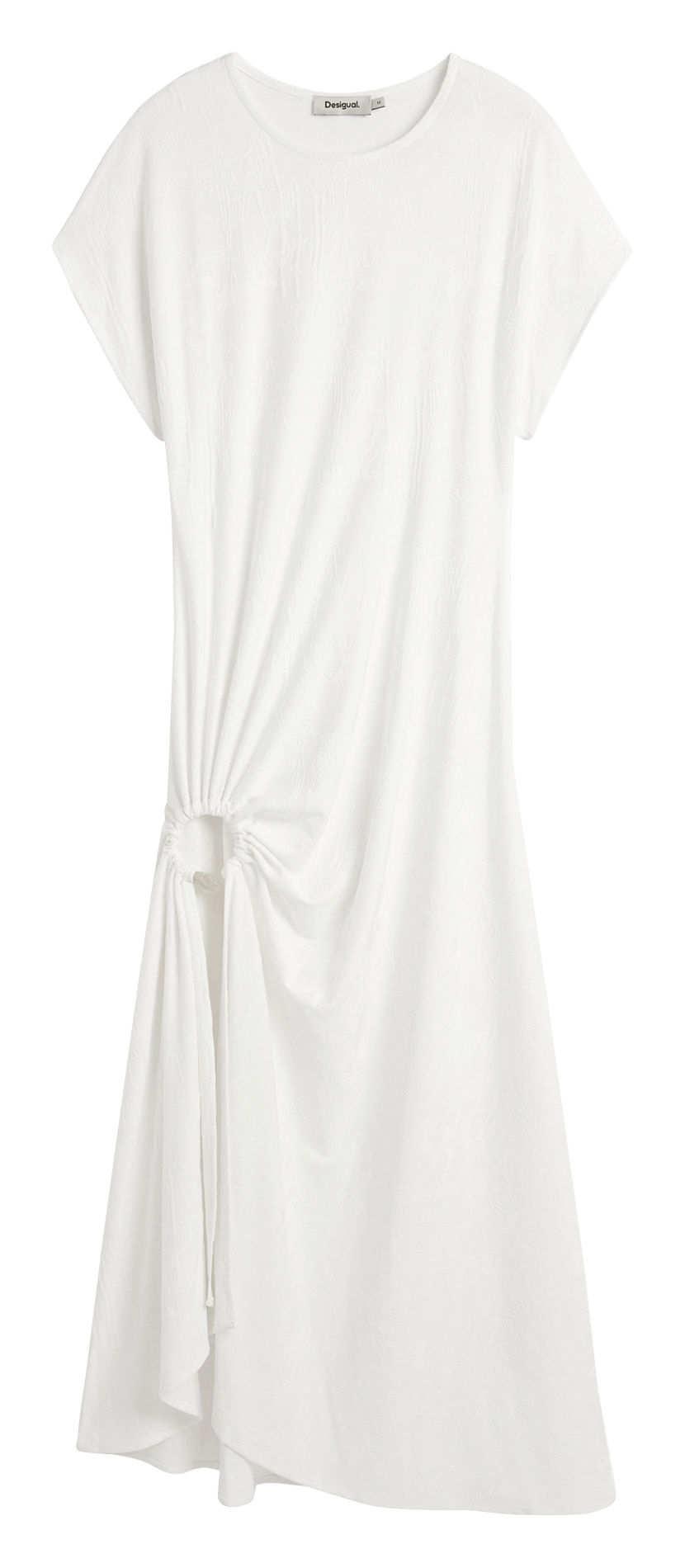 Robe midi ample DESIGUAL Blanc