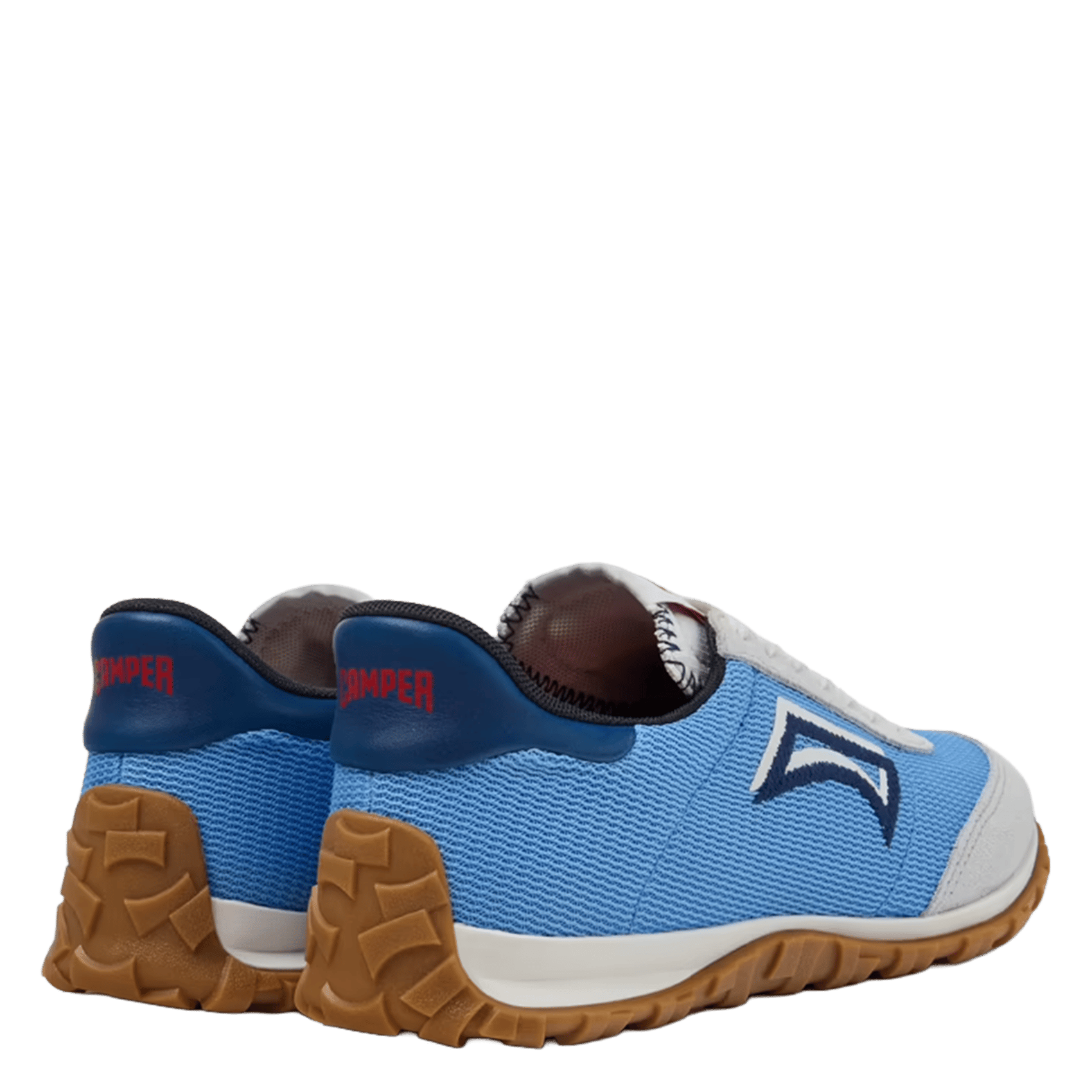 Baskets basses à lacets Bleu