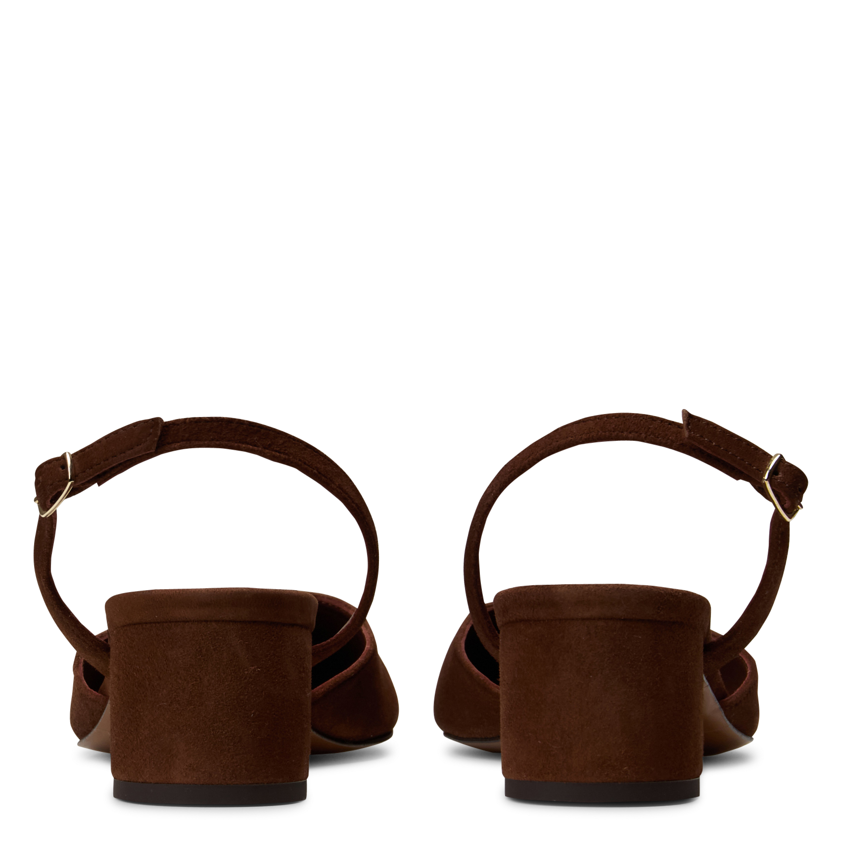 Flache Leder-Mules RIVECOUR Braun