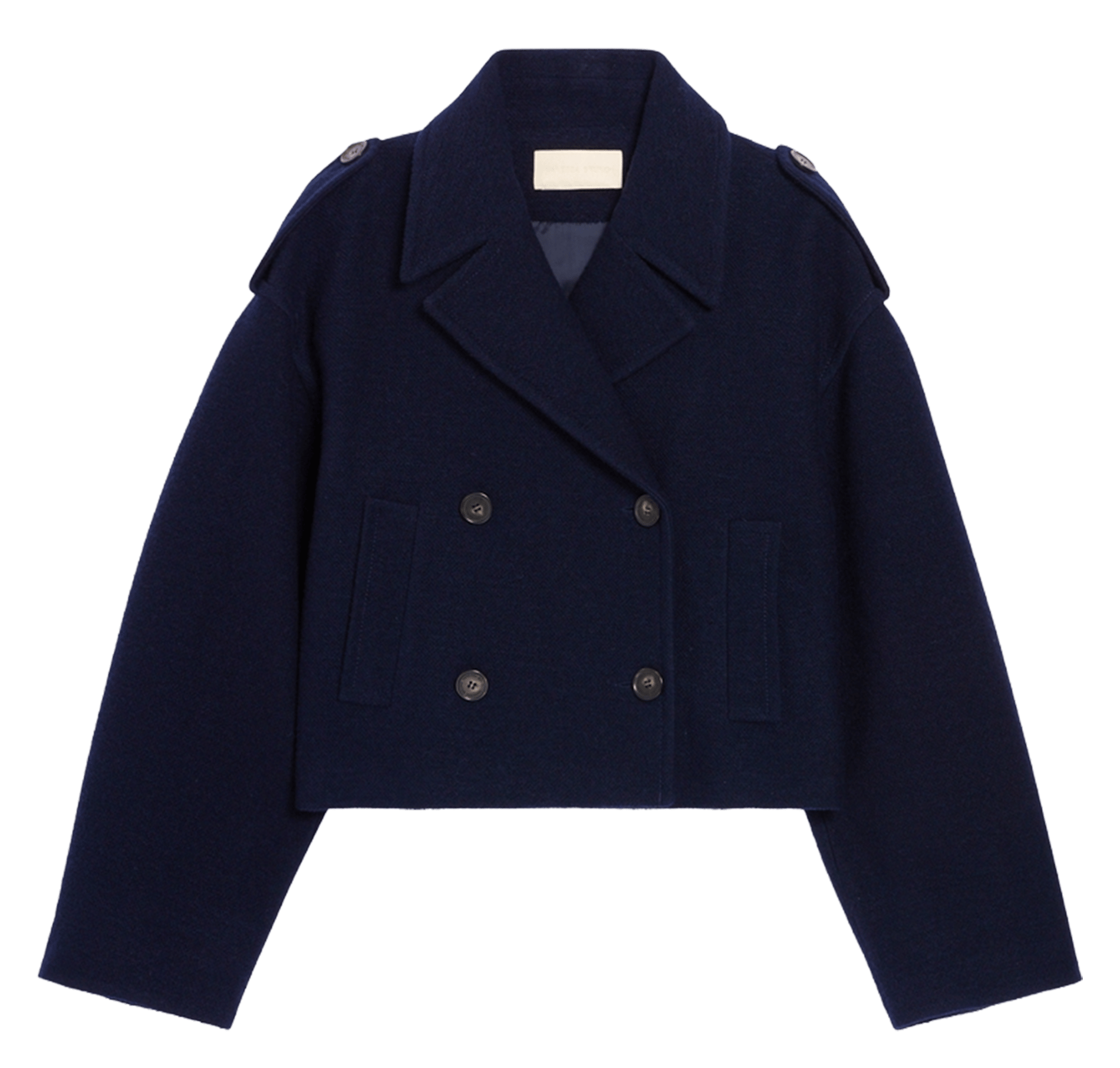 Oversized jas met reverskraag van gemengd wol VANESSA BRUNO Blauw