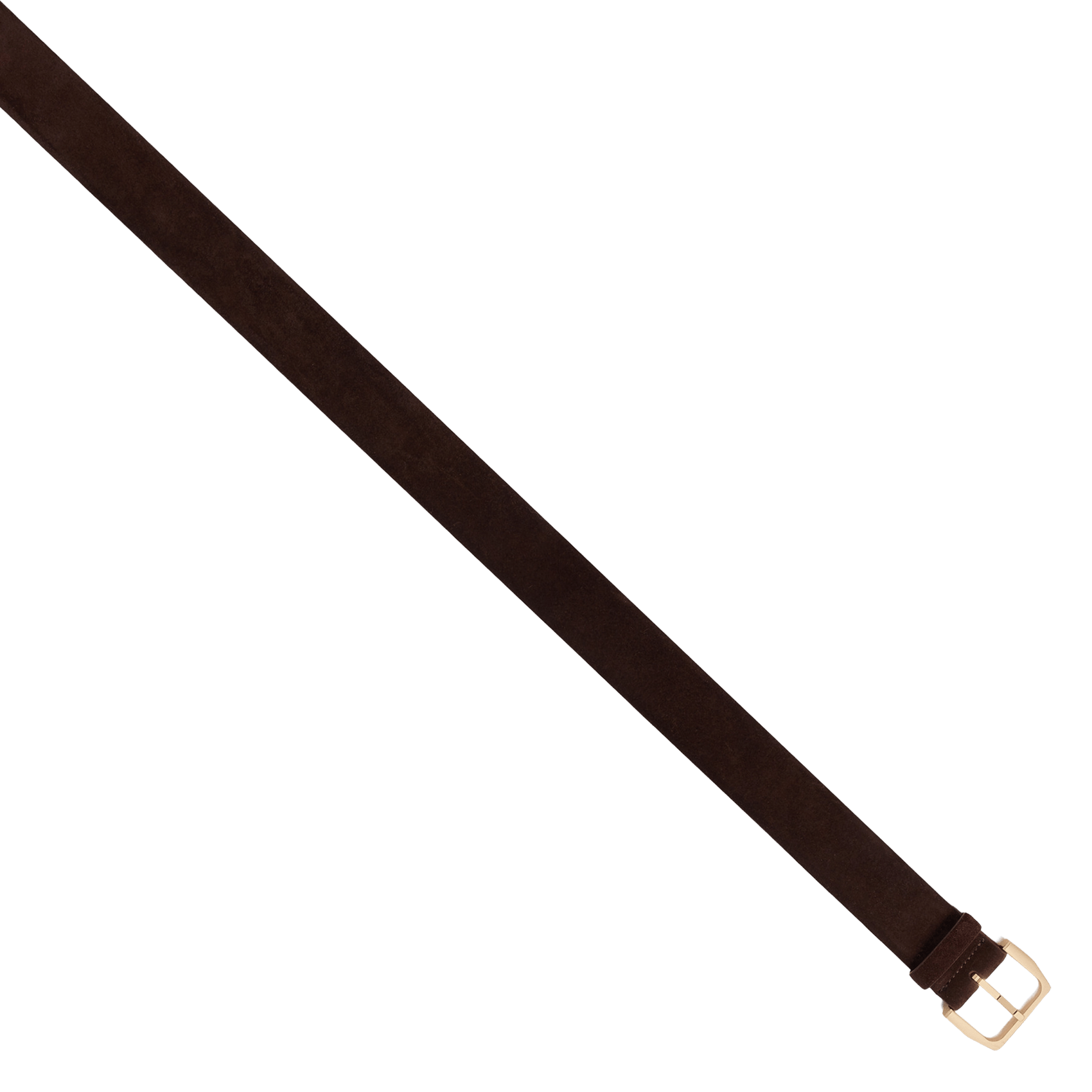 Brede suède leren riem SANDRO Bruin