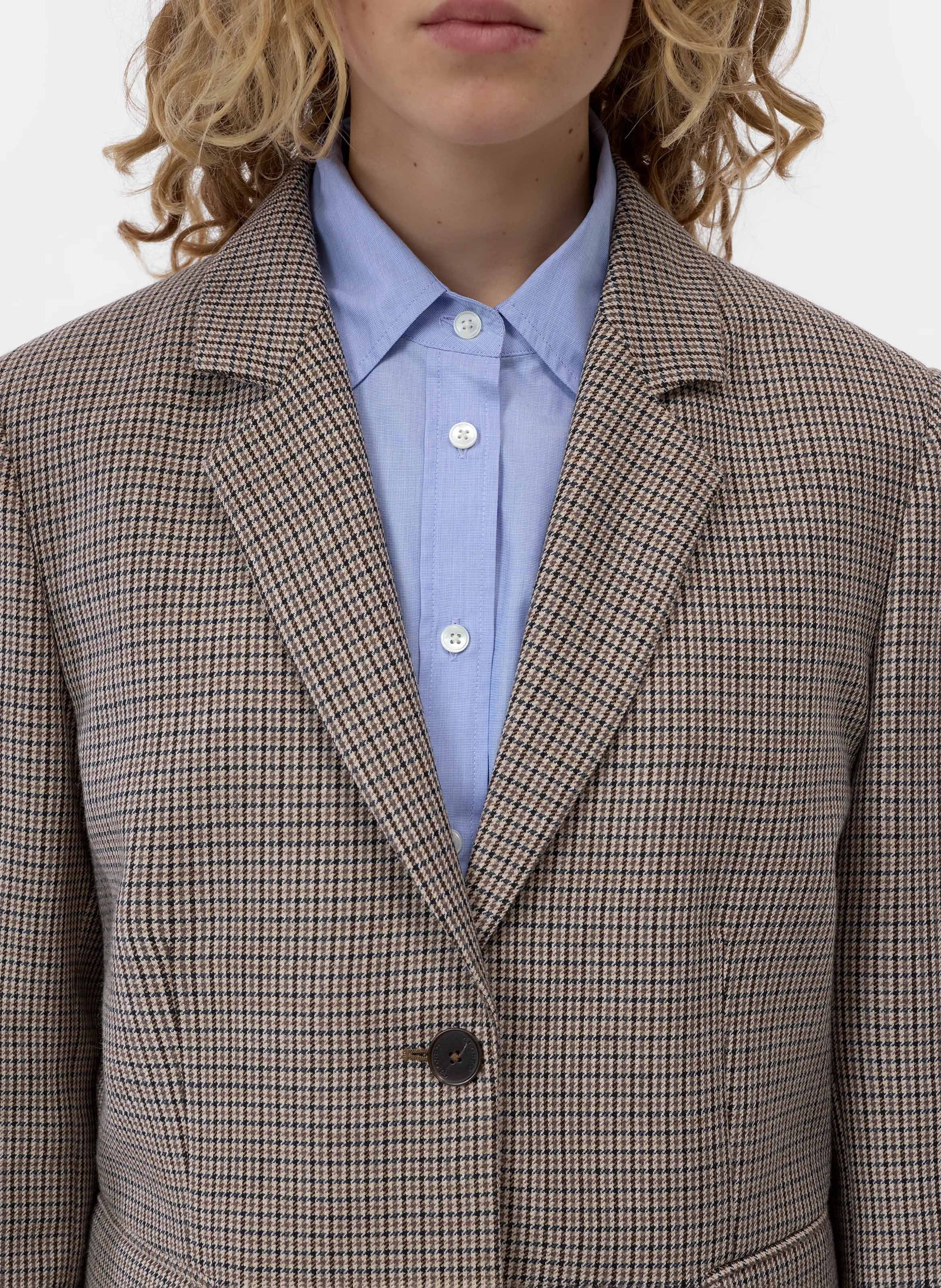Gedrukte blazer van gemengde wol CLOSED Beige