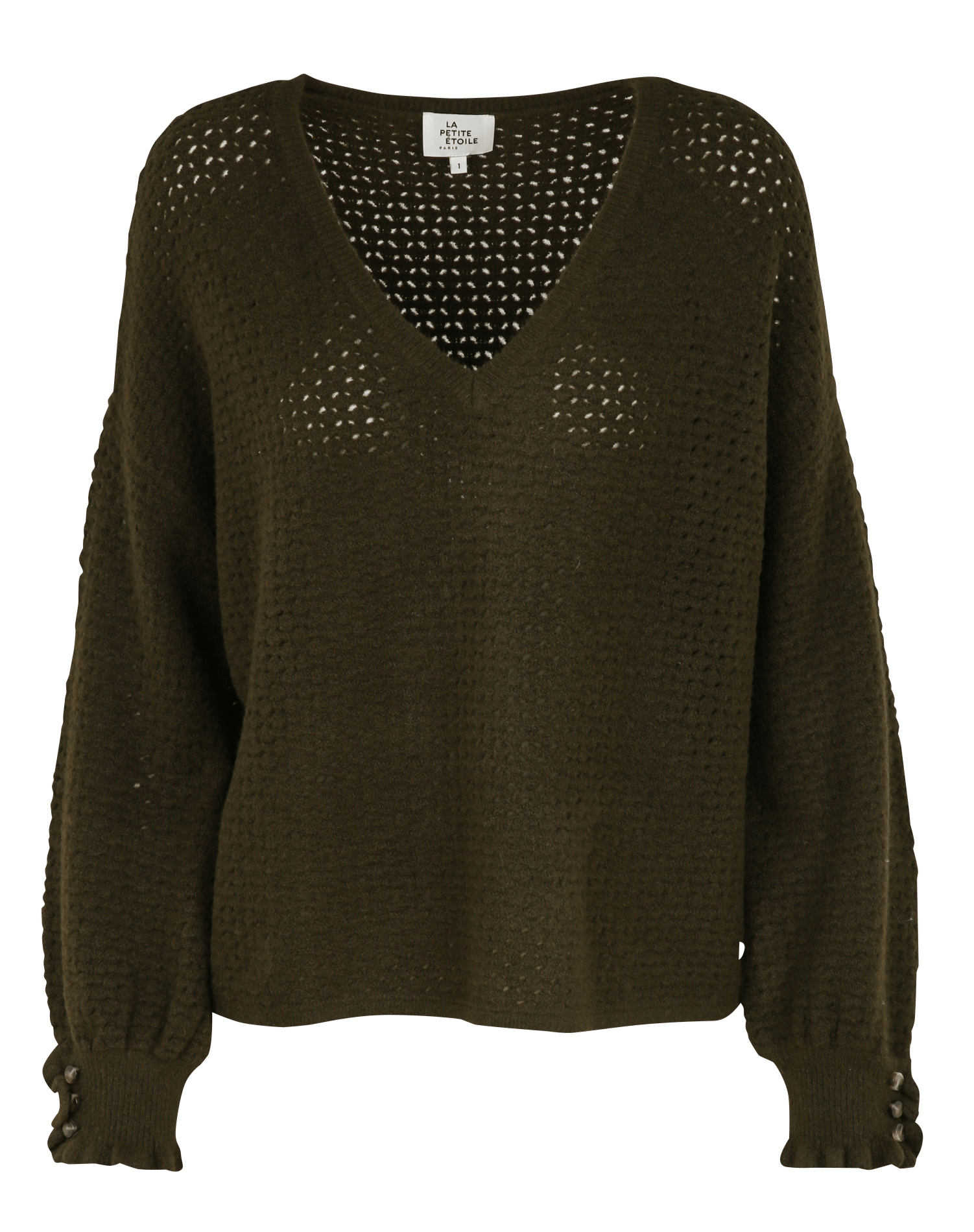 Pull oversize ajouré col V LA PETITE ETOILE