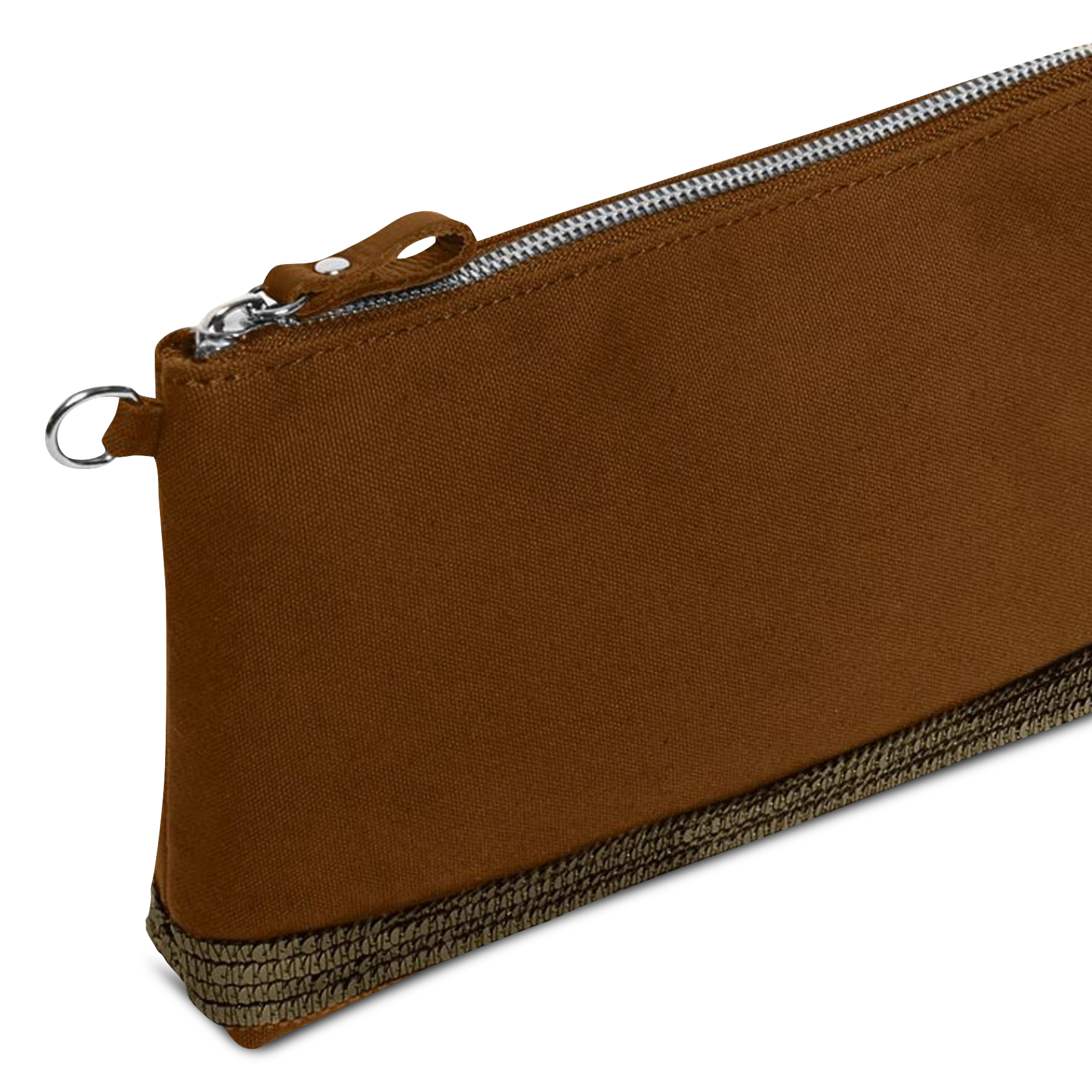 Sequined cotton clutch bag VANESSA BRUNO Brown