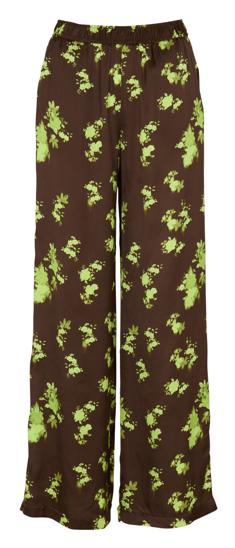 Pantalon ample imprimé en satin IKKS Vert