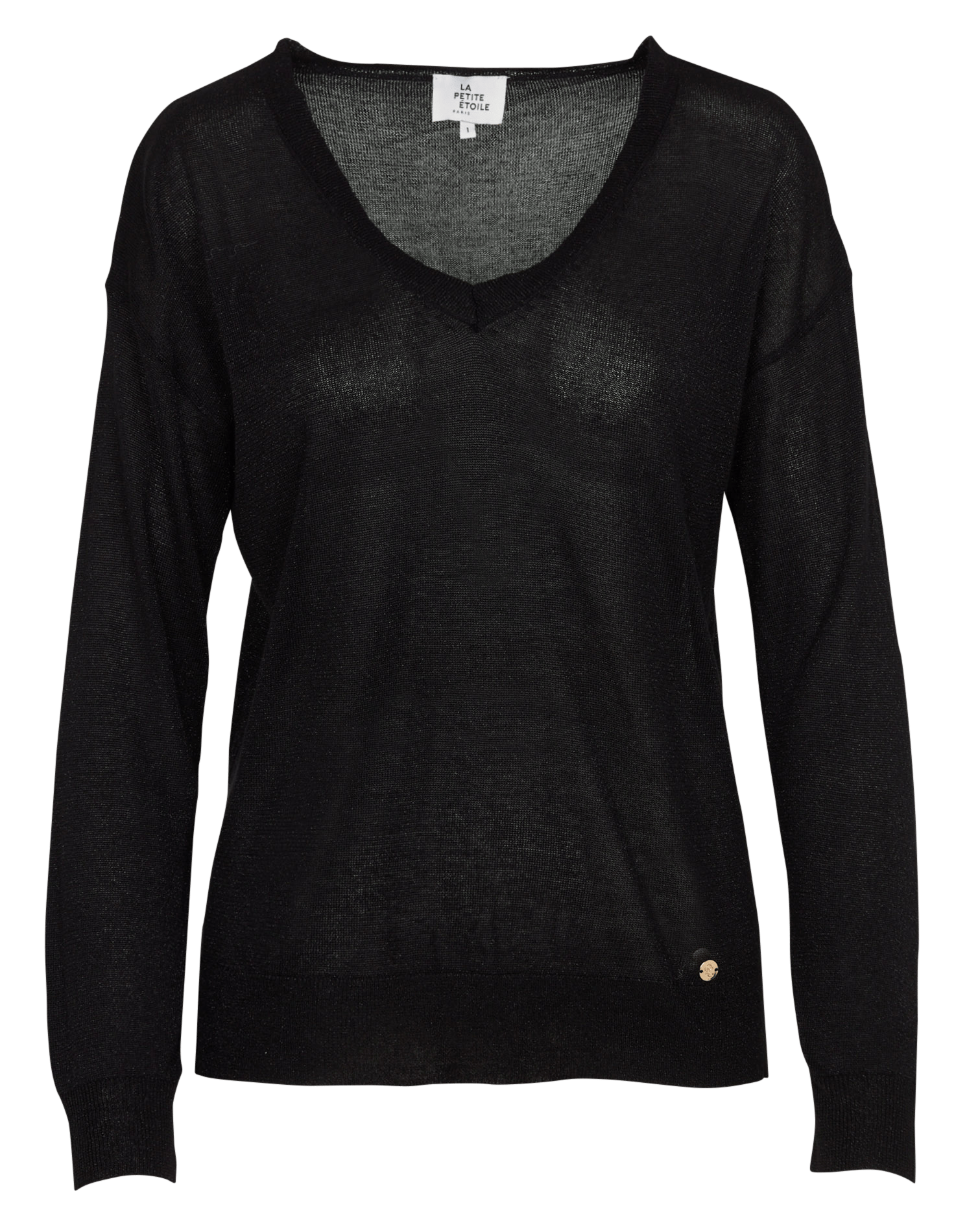 Straight Long-Sleeved Top in Fine Knit LA PETITE ETOILE