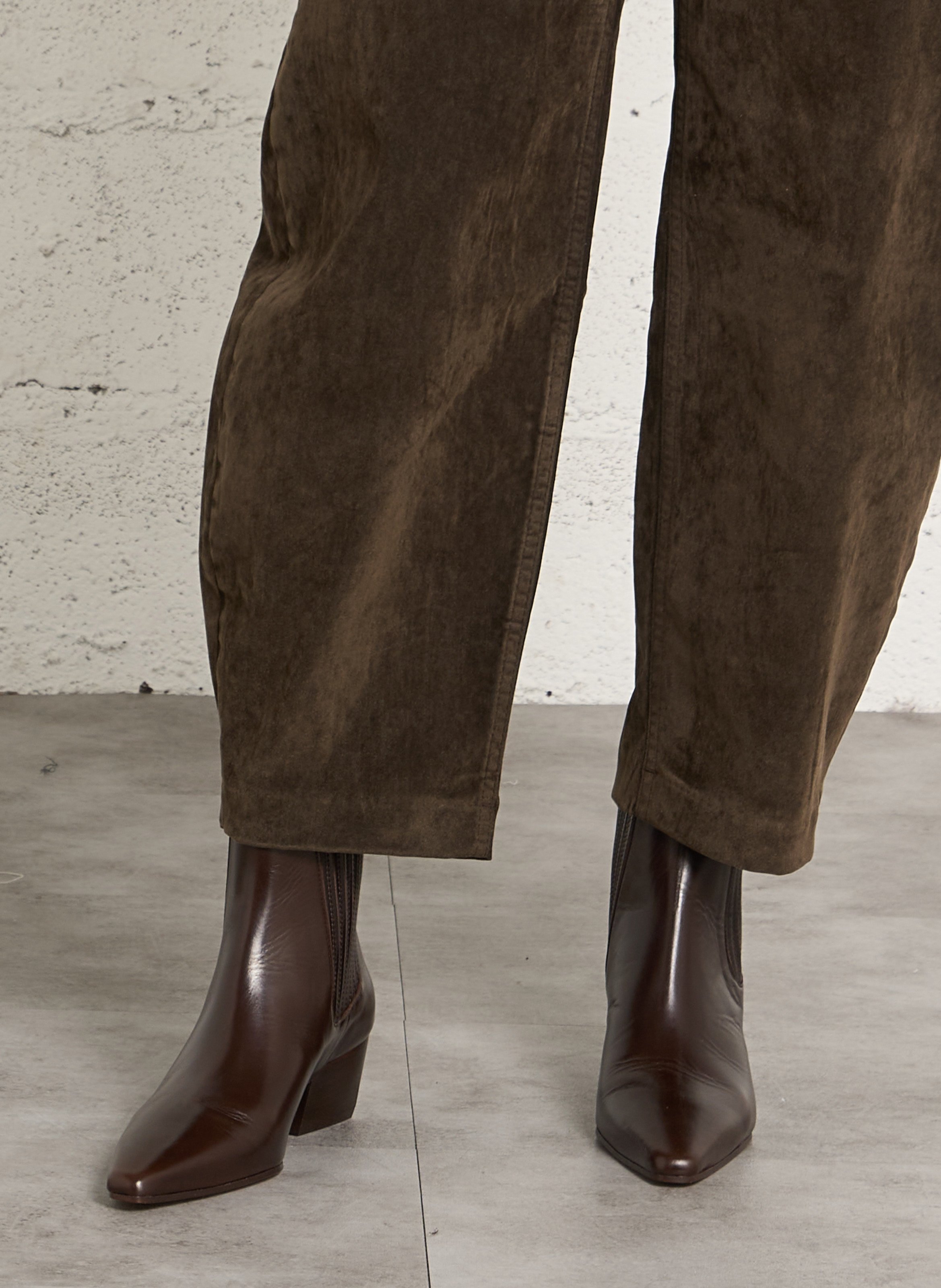 Lederstiefeletten BOBBIES Braun