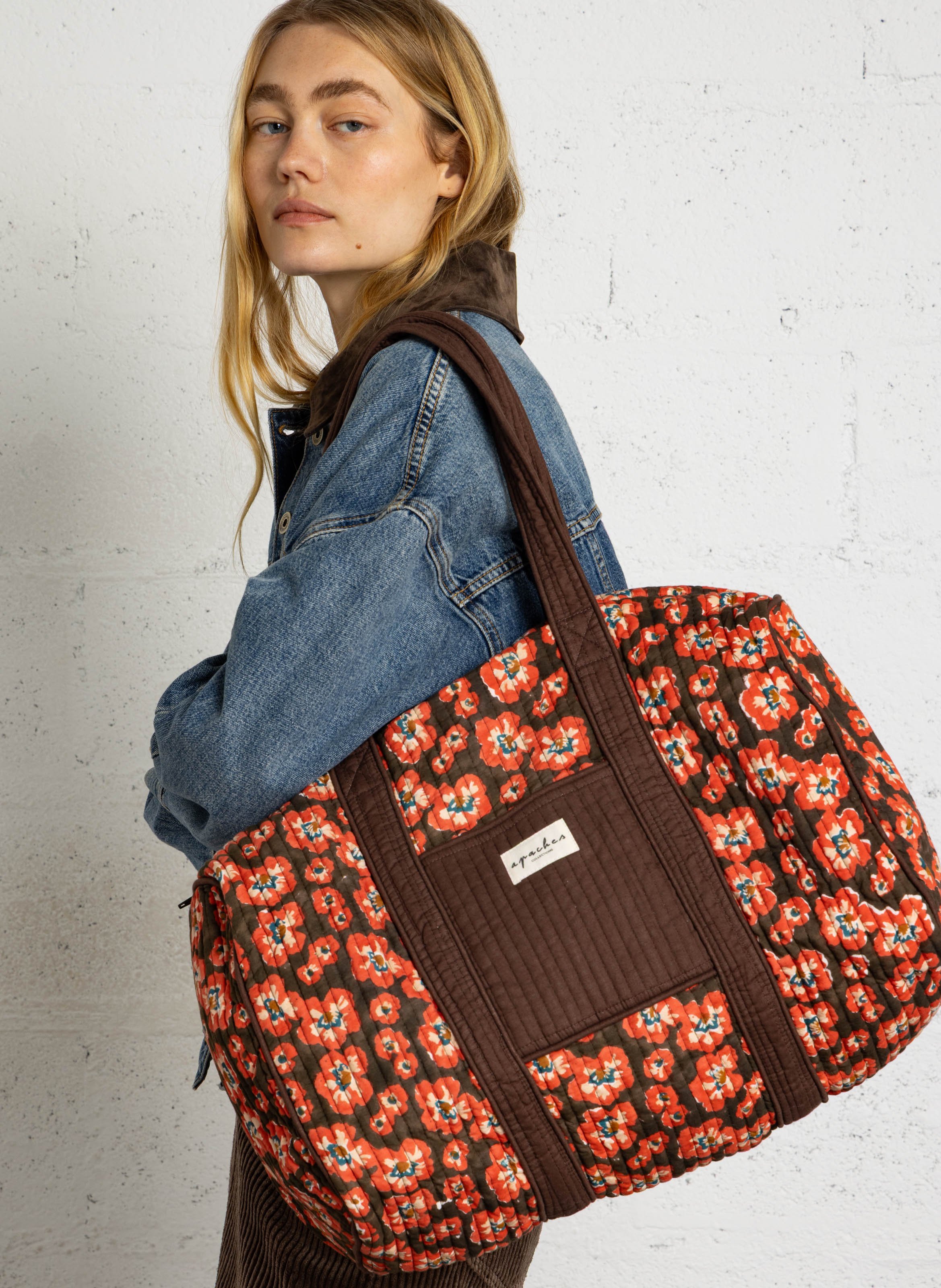 Weekendtas van katoen APACHES COLLECTIONS Rood