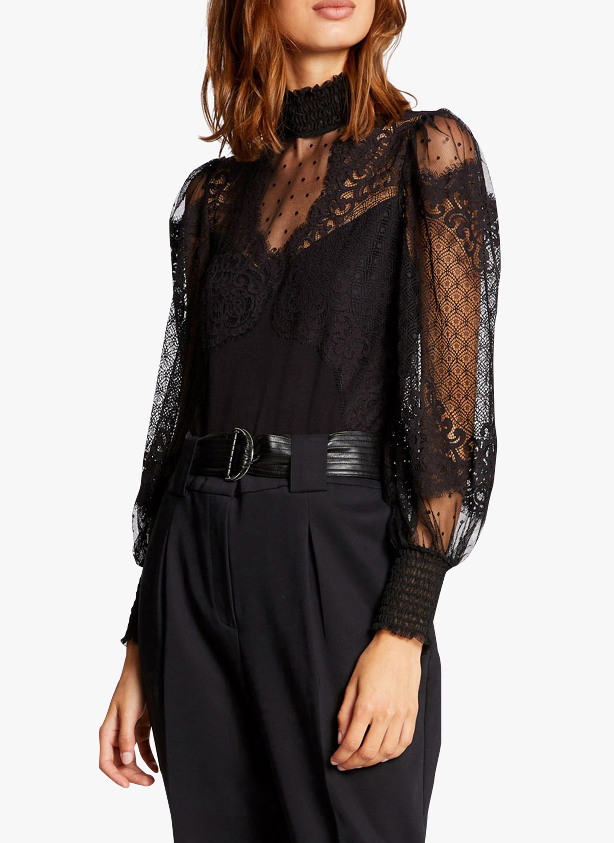 Body col montant bi-matière MORGAN Noir