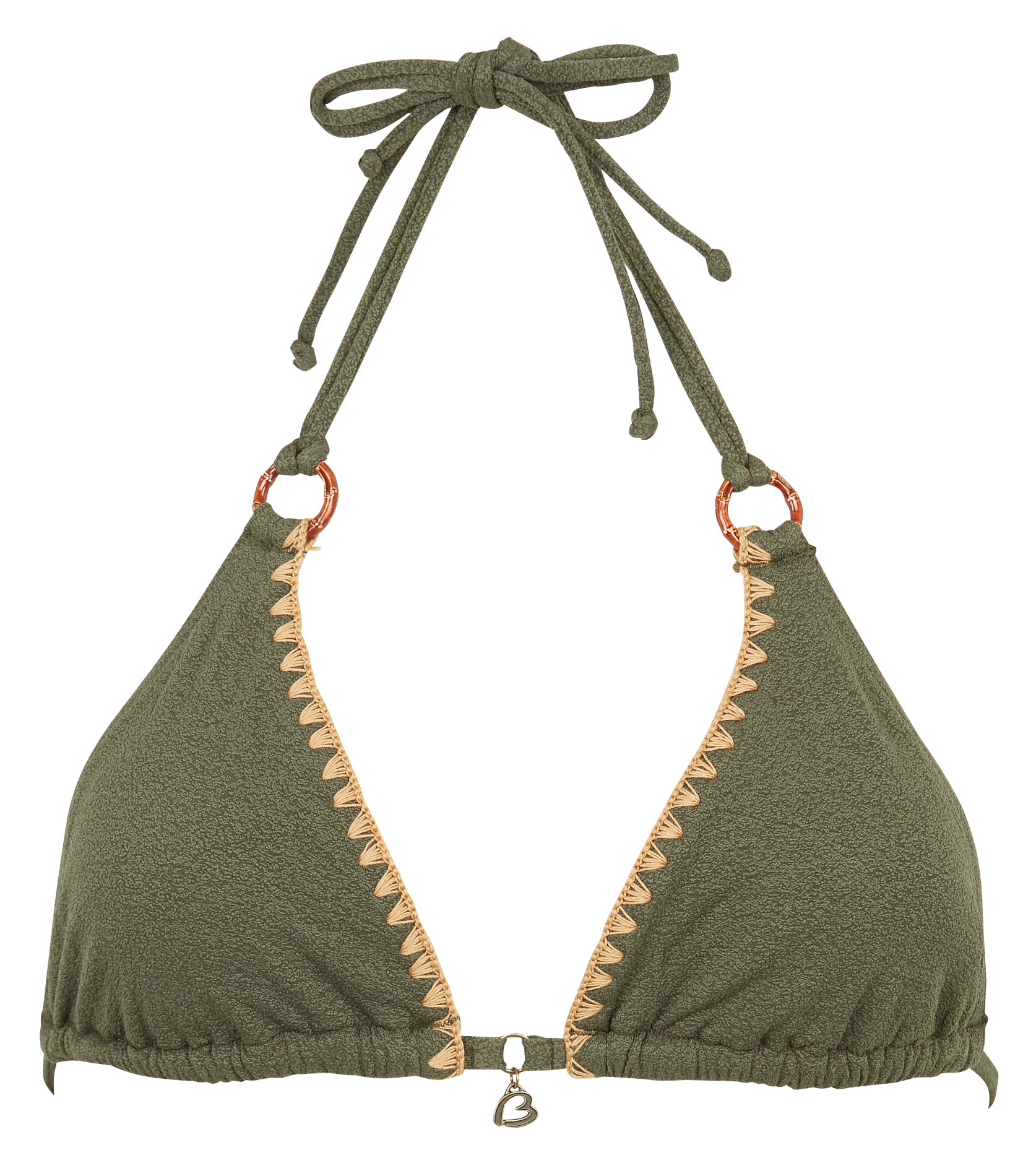 Haut de maillot de bain triangle BANANA MOON Kaki