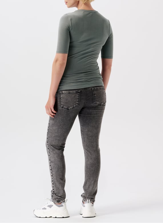 Noppies Jean Skinny De Grossesse Avi - Jean Stretch Confort Taille Réglable Maintien Optimal - Fit Parfait Femme Enceinte