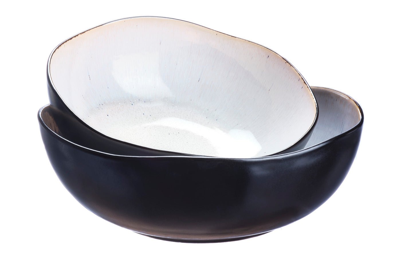 Iris salad bowl ø24cm and ø28.5cm - 2 pieces - ivory white BJORN White