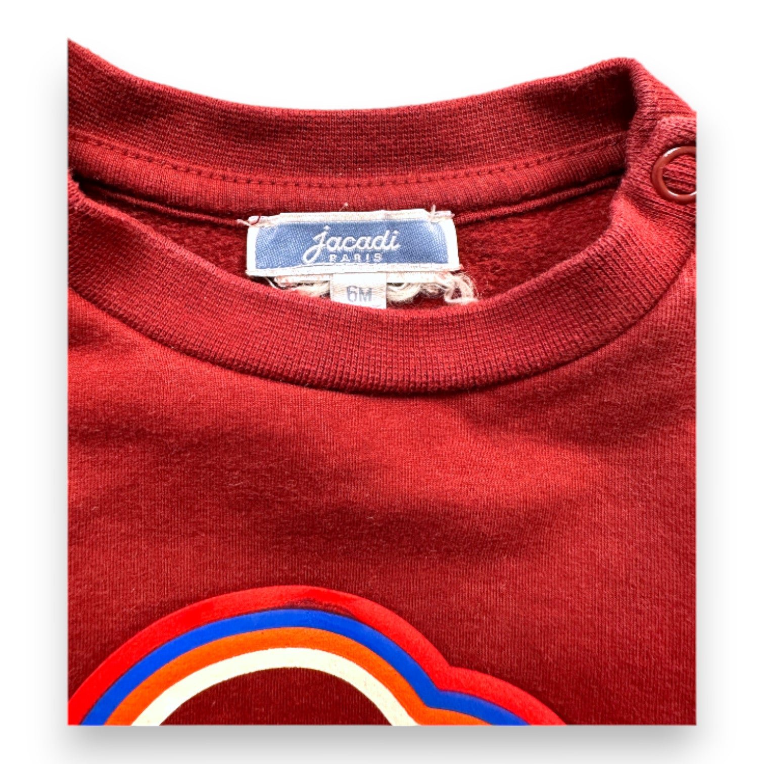 Red baby sweatshirt - 6 months JACADI - Seconde Main Red