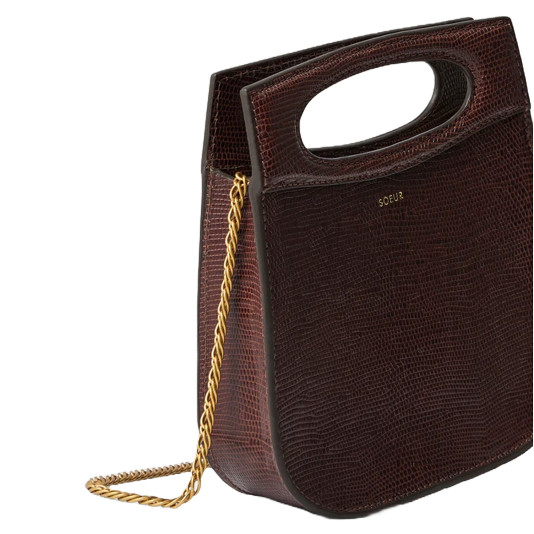 Leren crossbodytas  SOEUR Bruin
