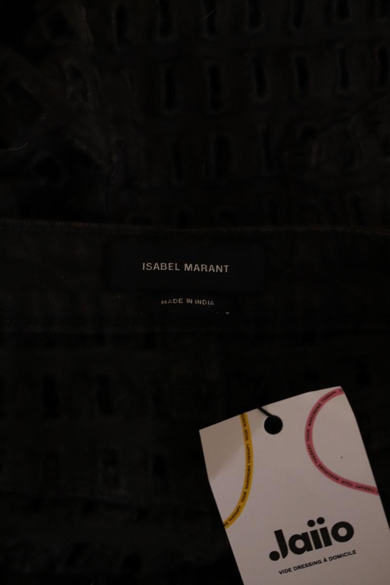 Slim cotton trousers ISABEL MARANT - Seconde Main Black