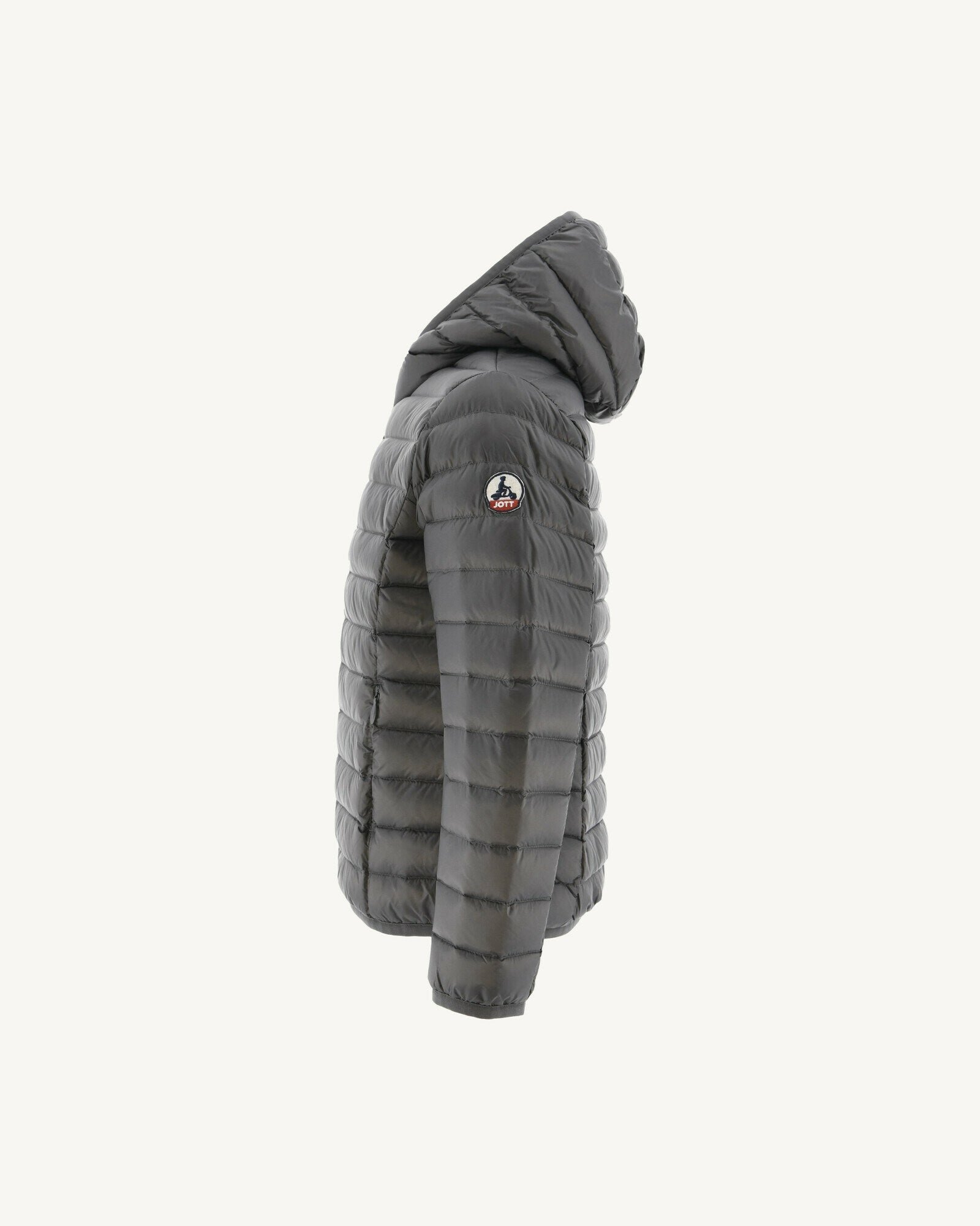Hugo lightweight hooded down jacket JOTT Grey