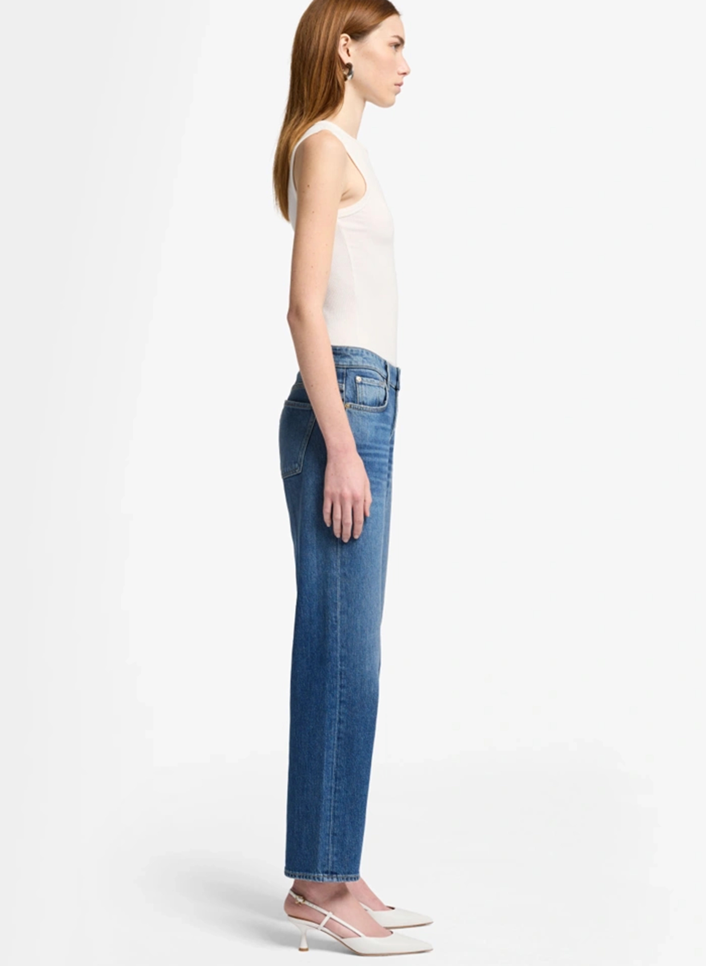 Rechte gewassen broek 7 FOR ALL MANKIND Blauw