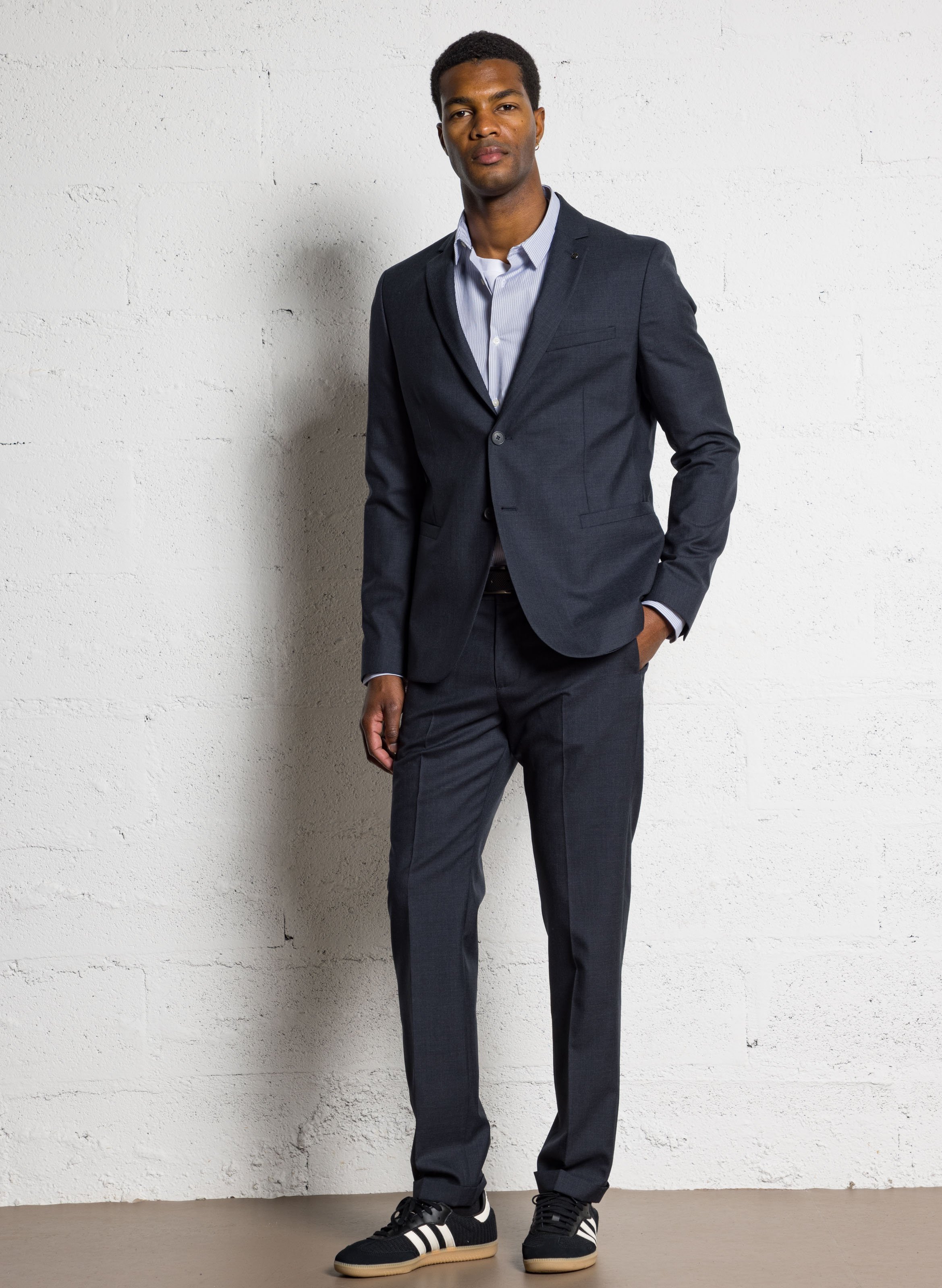 Colbert van wol IKKS Blauw