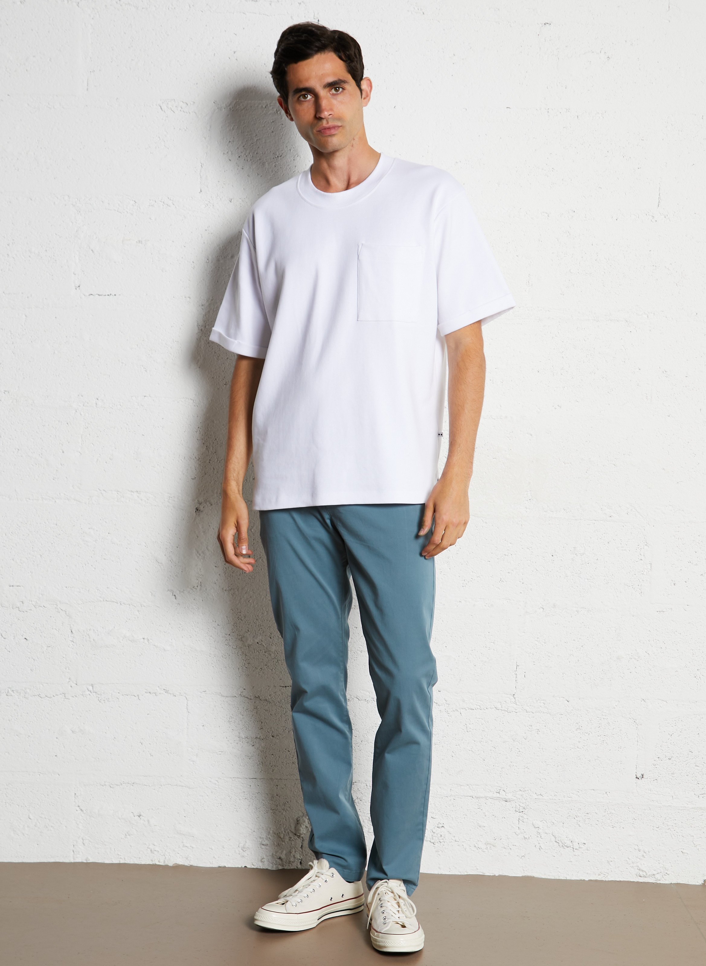 Bucket Hat aus Baumwoll-Mix IKKS Blau