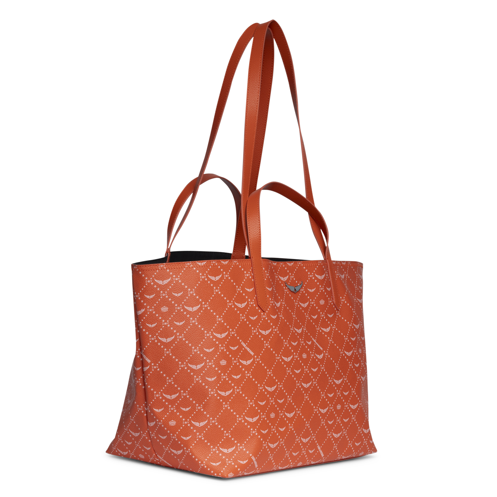 Shopper tas met print ZADIG&VOLTAIRE Oranje