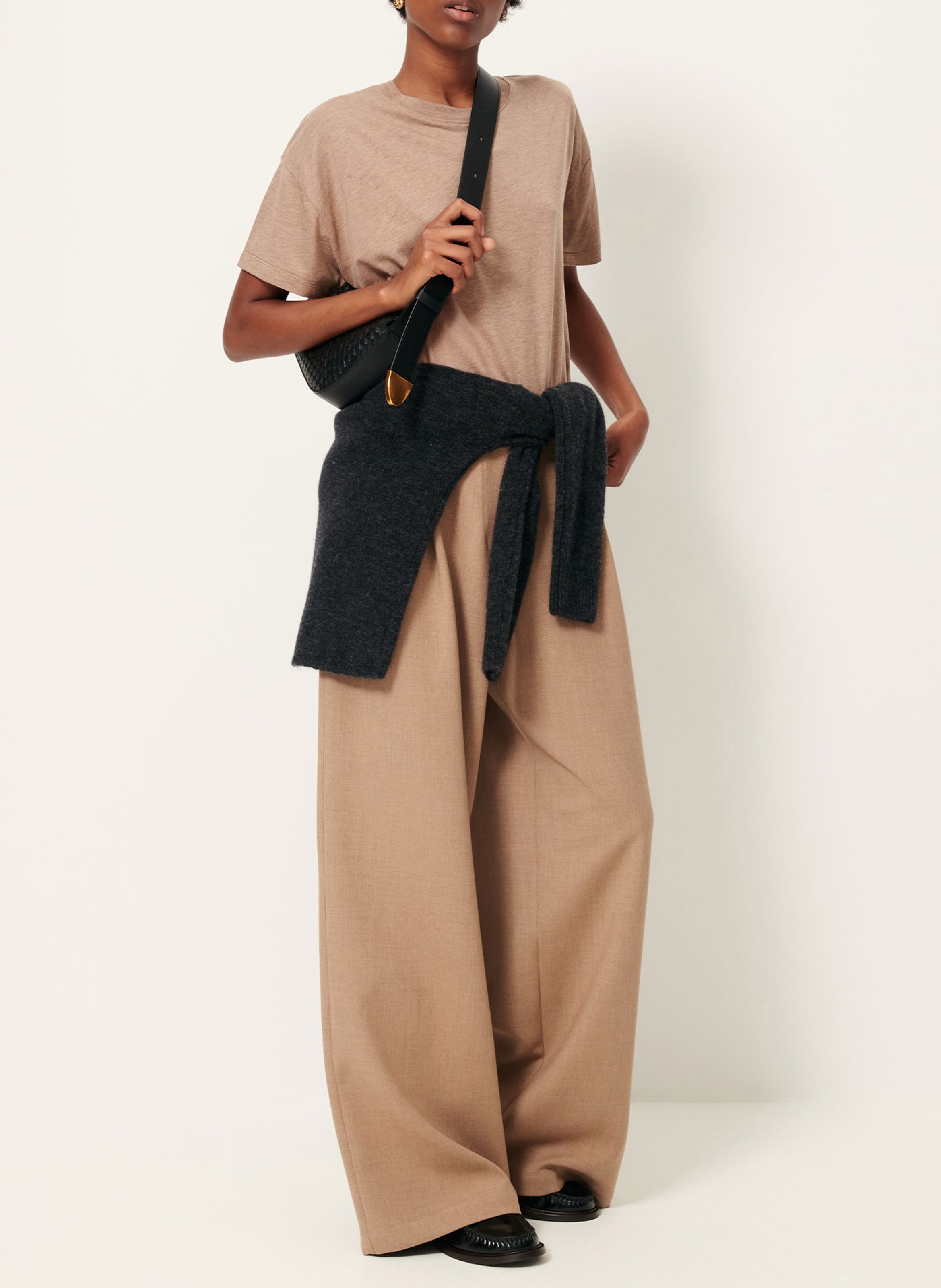 Wide trousers SESSUN Brown