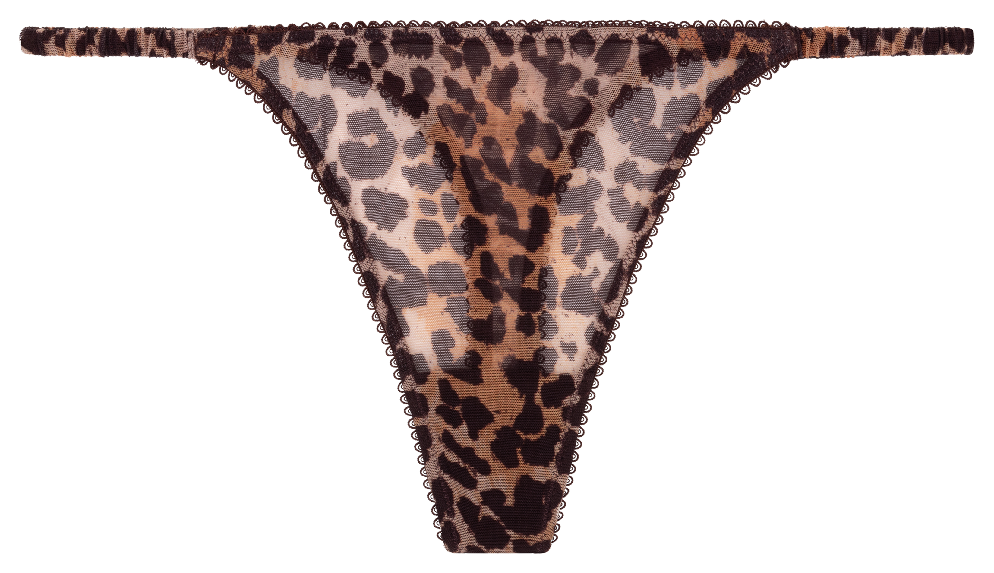 String met luipaardprint LOVE STORIES Bruin