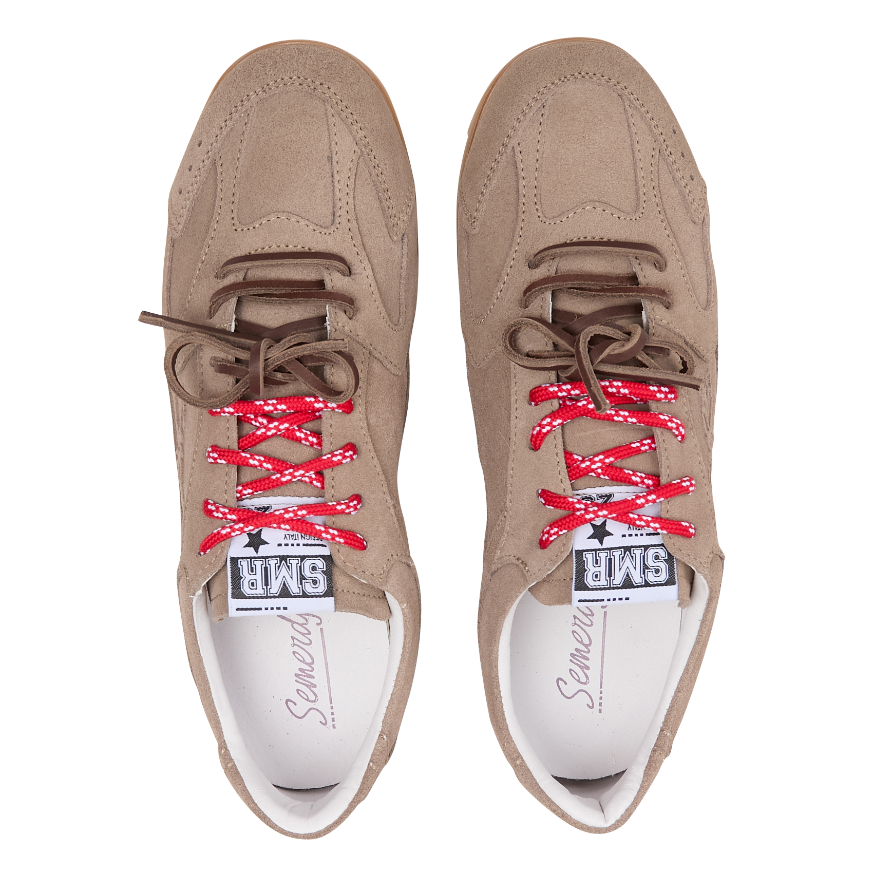 Baskets basses en cuir SEMERDJIAN - SMR Marron