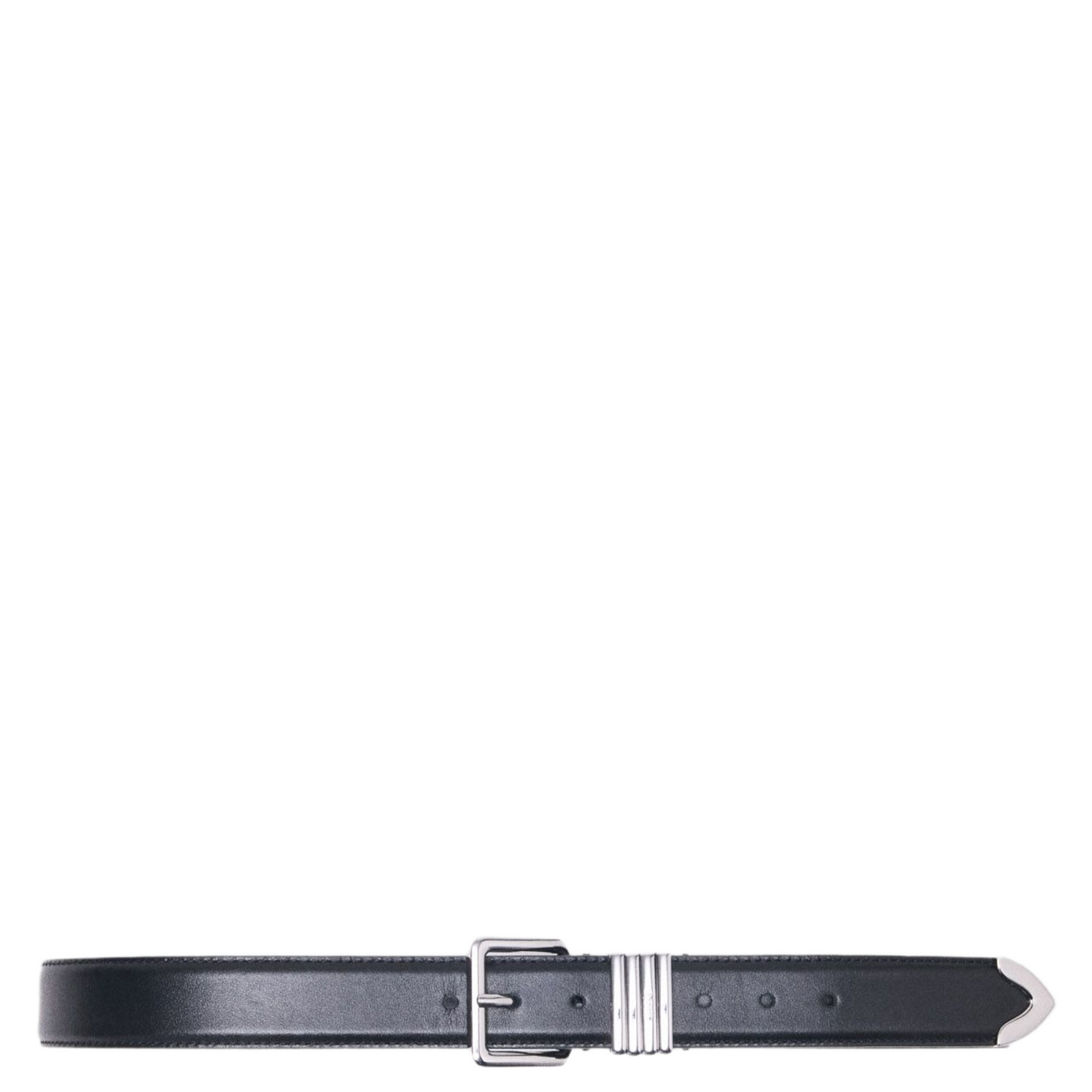 - Gespsluiting. - Breedte: 3 cm.  MAJE Zwart