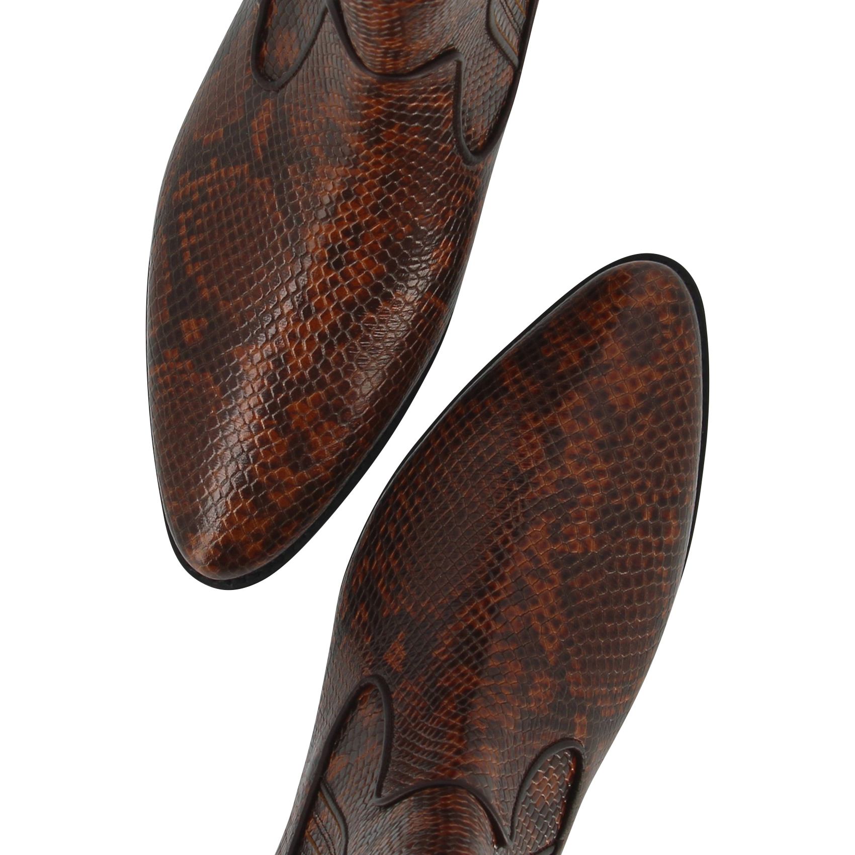 Bottines en cuir SOCQUE PARIS Marron