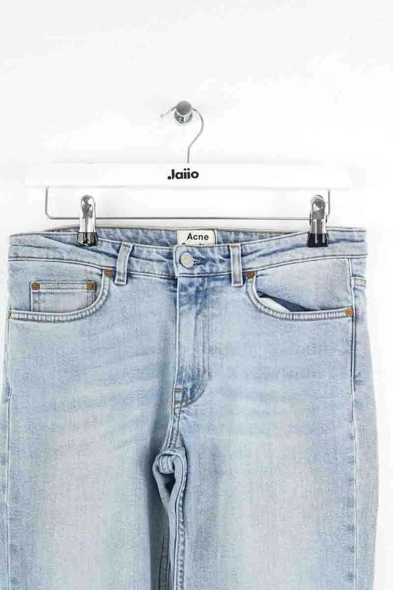 Cotton straight jeans ACNE STUDIOS - Seconde Main Blue