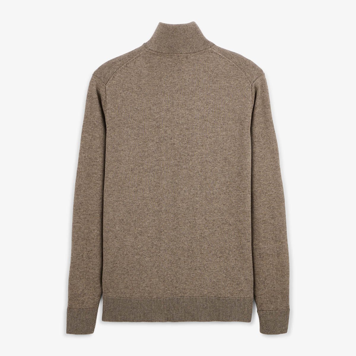 Sweater with zippered collar SERGE BLANCO Brown