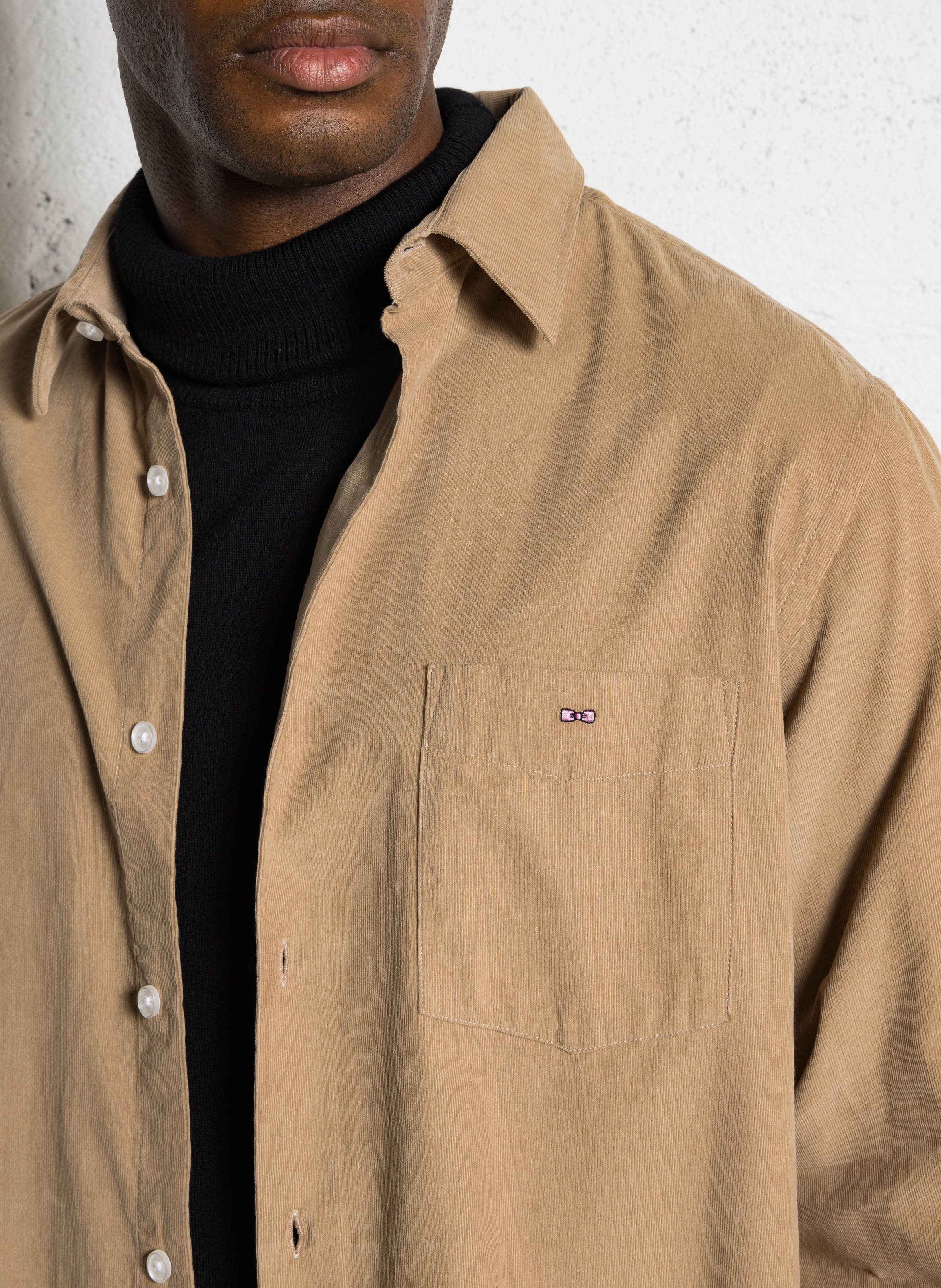 Surchemise en velours côtelé EDEN PARK Beige