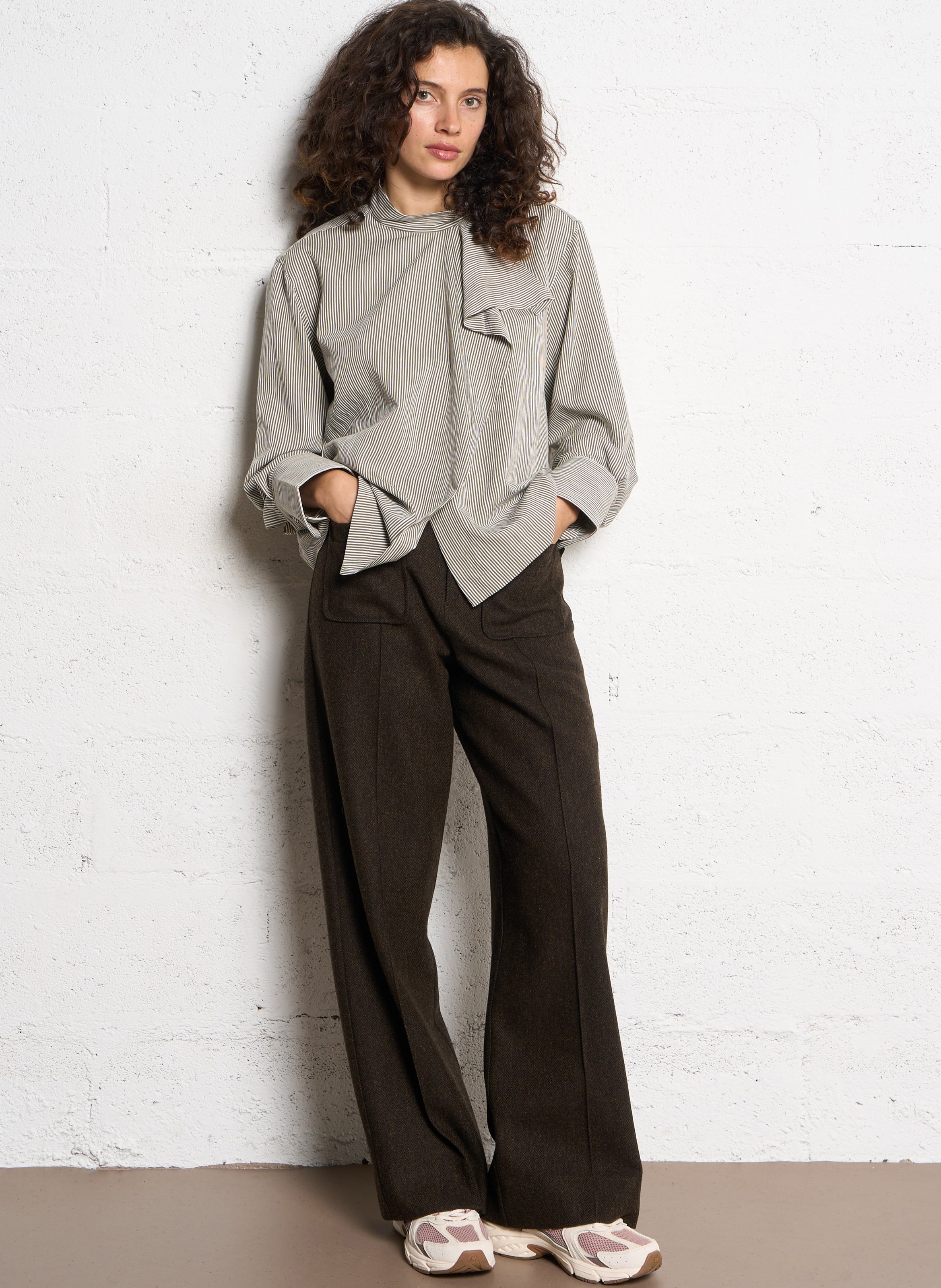 Top ample à rayures MARGAUX LONNBERG Vert