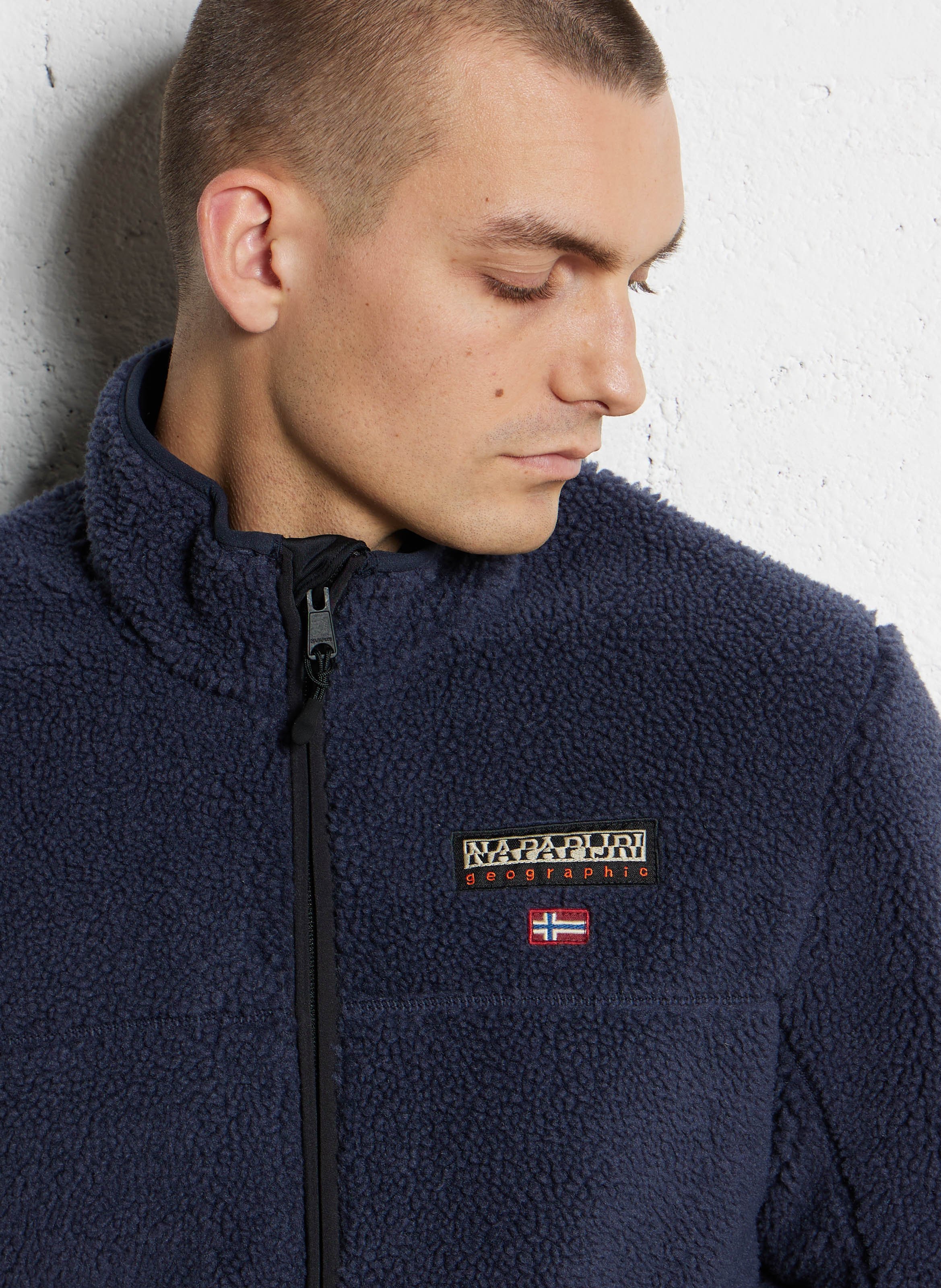 Fleecetrui met opstaande kraag NAPAPIJRI Blauw