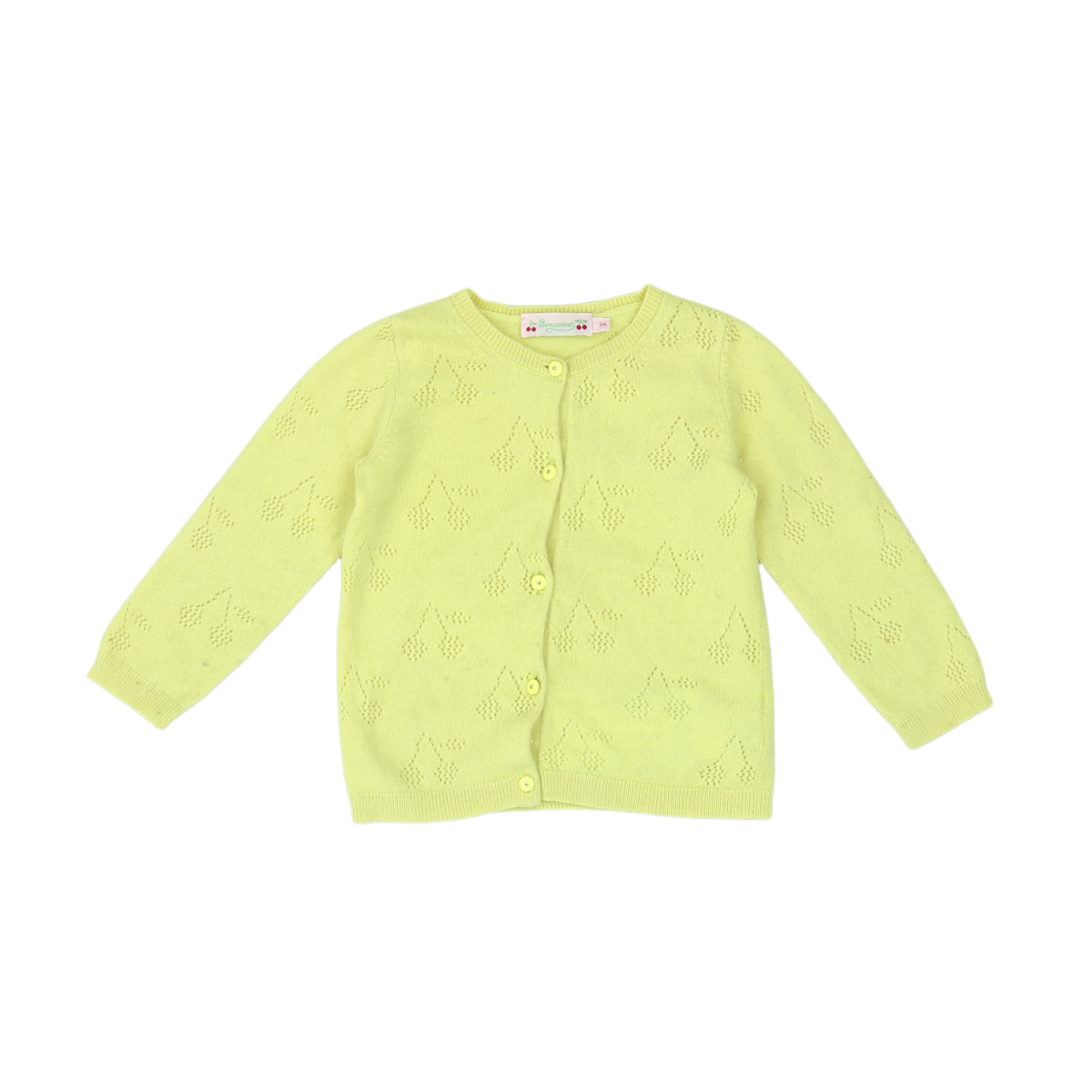 Yellow Kids Cardigan - 3 years BONPOINT - Seconde Main Yellow