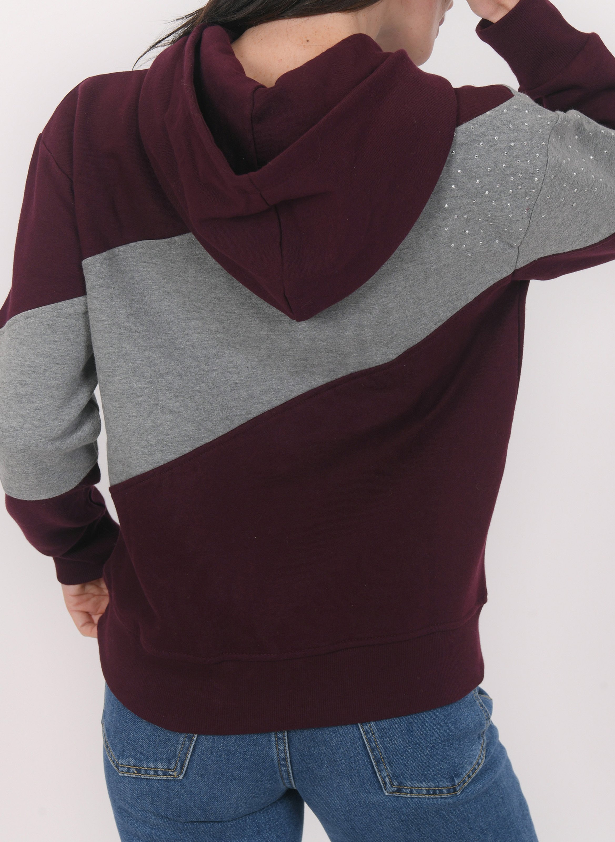 Sweat droit à capuche en coton KOOKAI Rouge