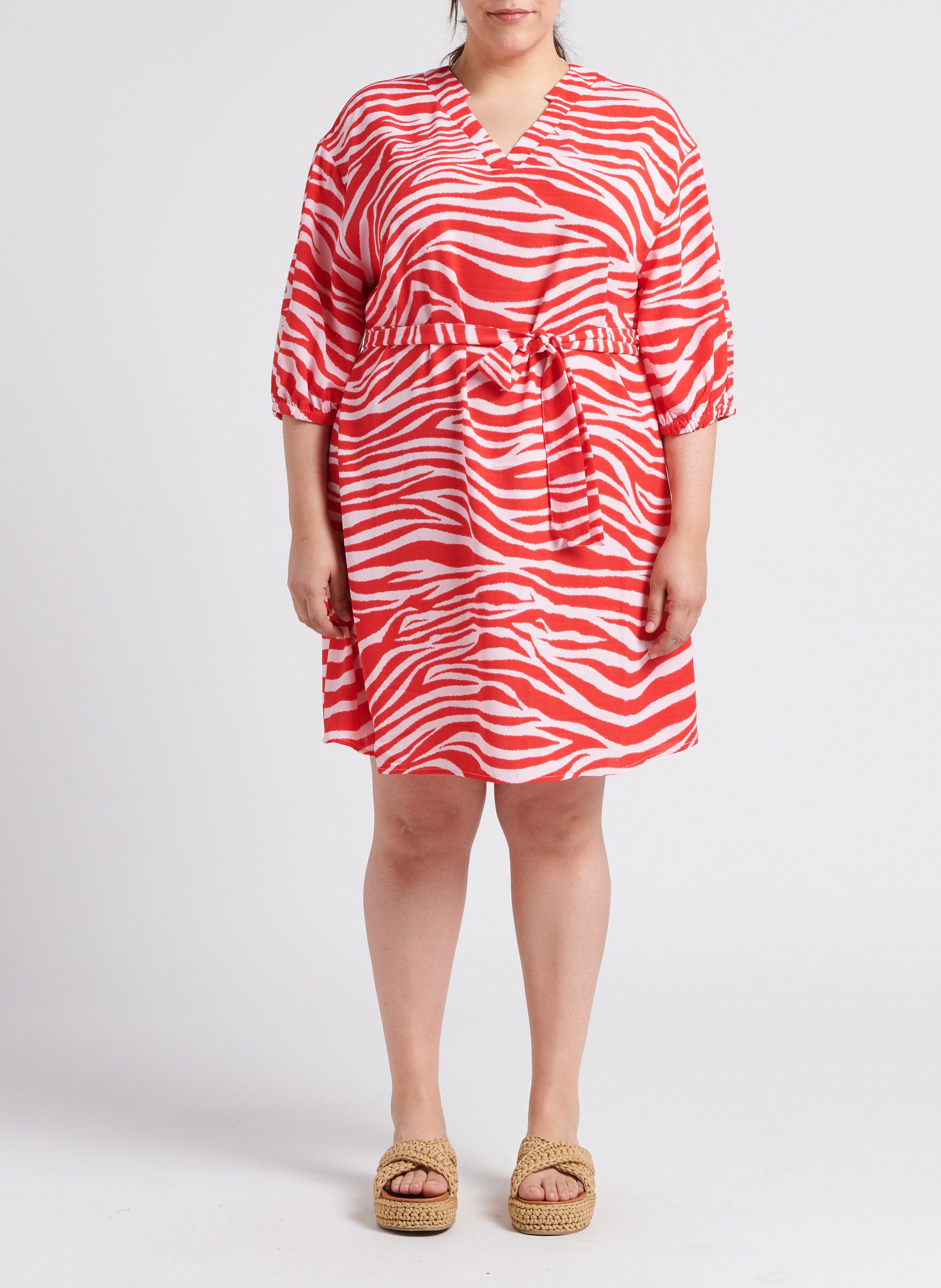 Robe courte à imprimé zébré VERO MODA CURVE