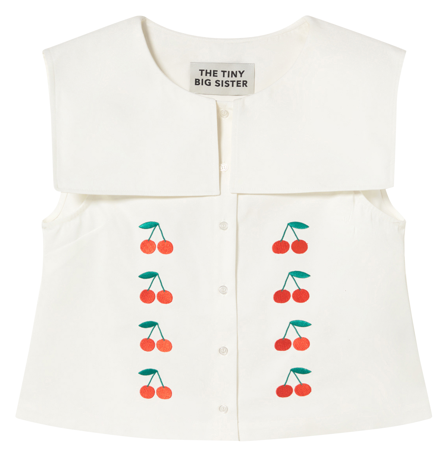 Chemise col marin en coton THE TINY BIG SISTER Blanc