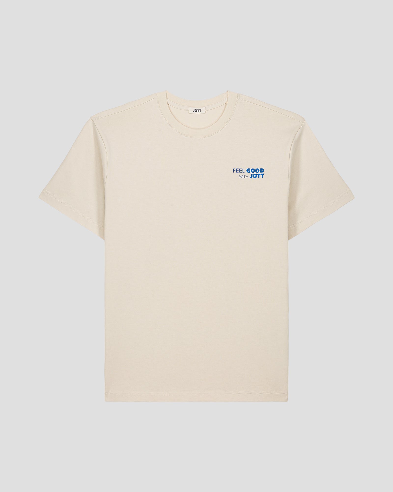 Round neck unisex printed kood t-shirt JOTT White