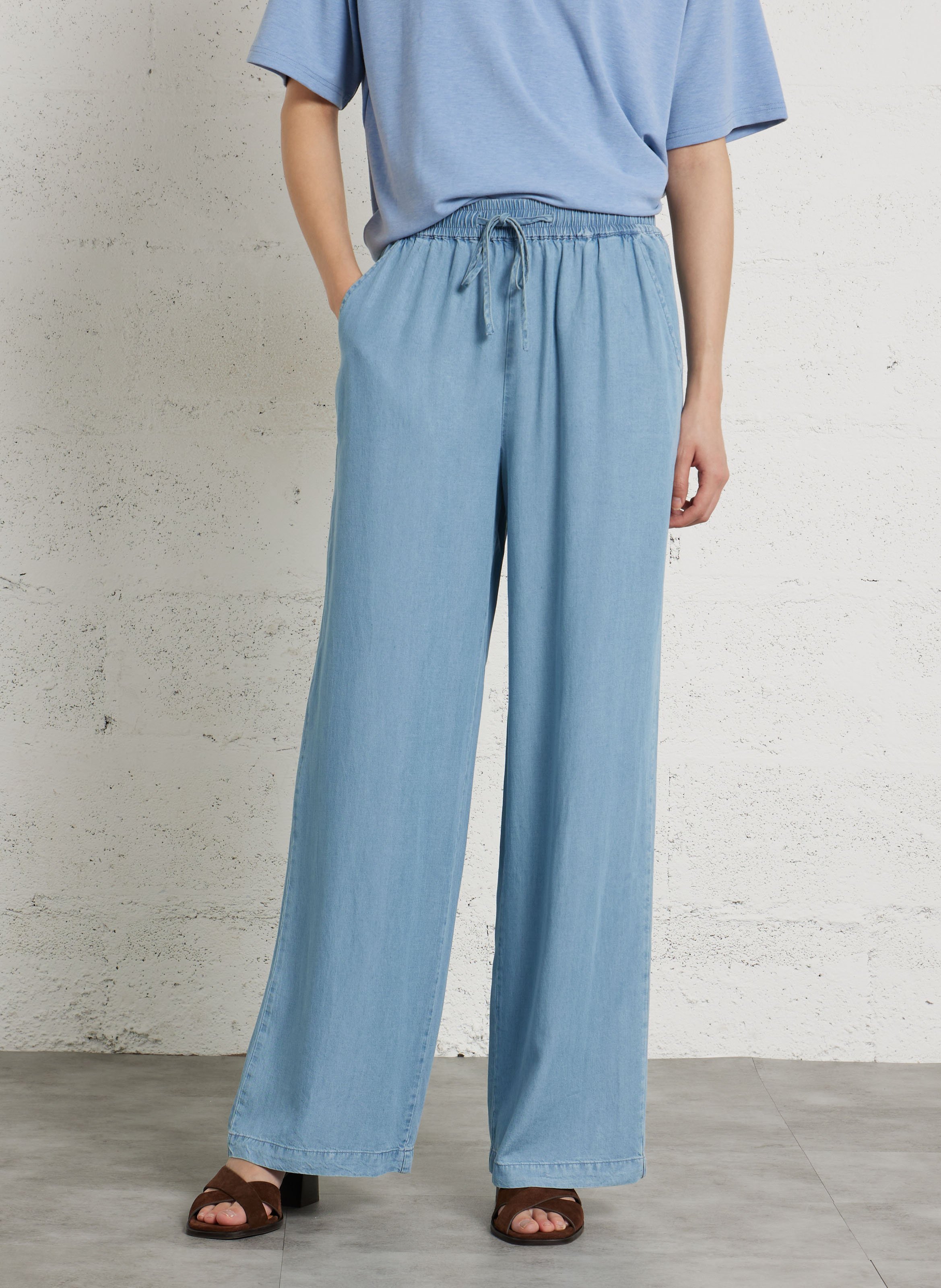 Pantalon large LA PETITE ETOILE Jean Stone