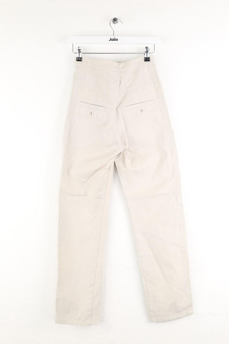 Straight-leg trousers ISABEL MARANT ÉTOILE - SECONDE MAIN Beige