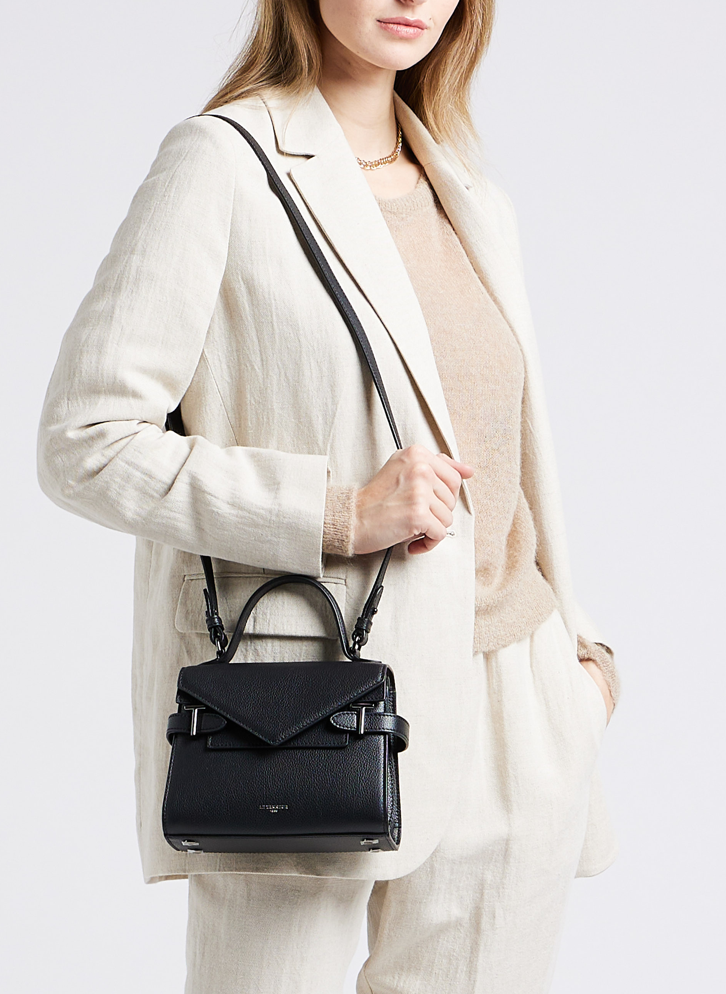 Lederhandtasche LE TANNEUR Schwarz