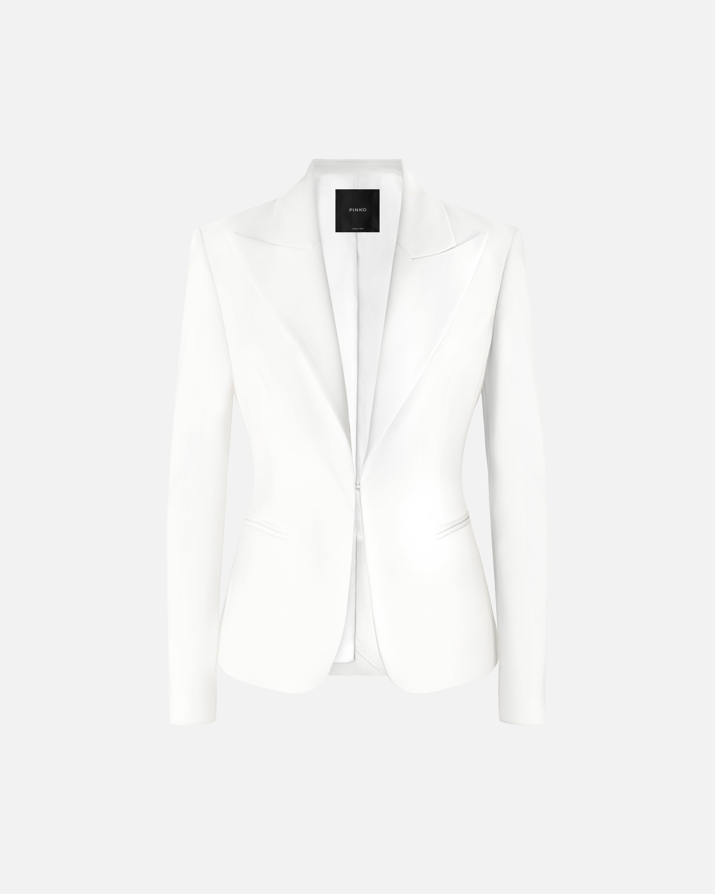 Veste élégante en tissu diagonal PINKO Blanc