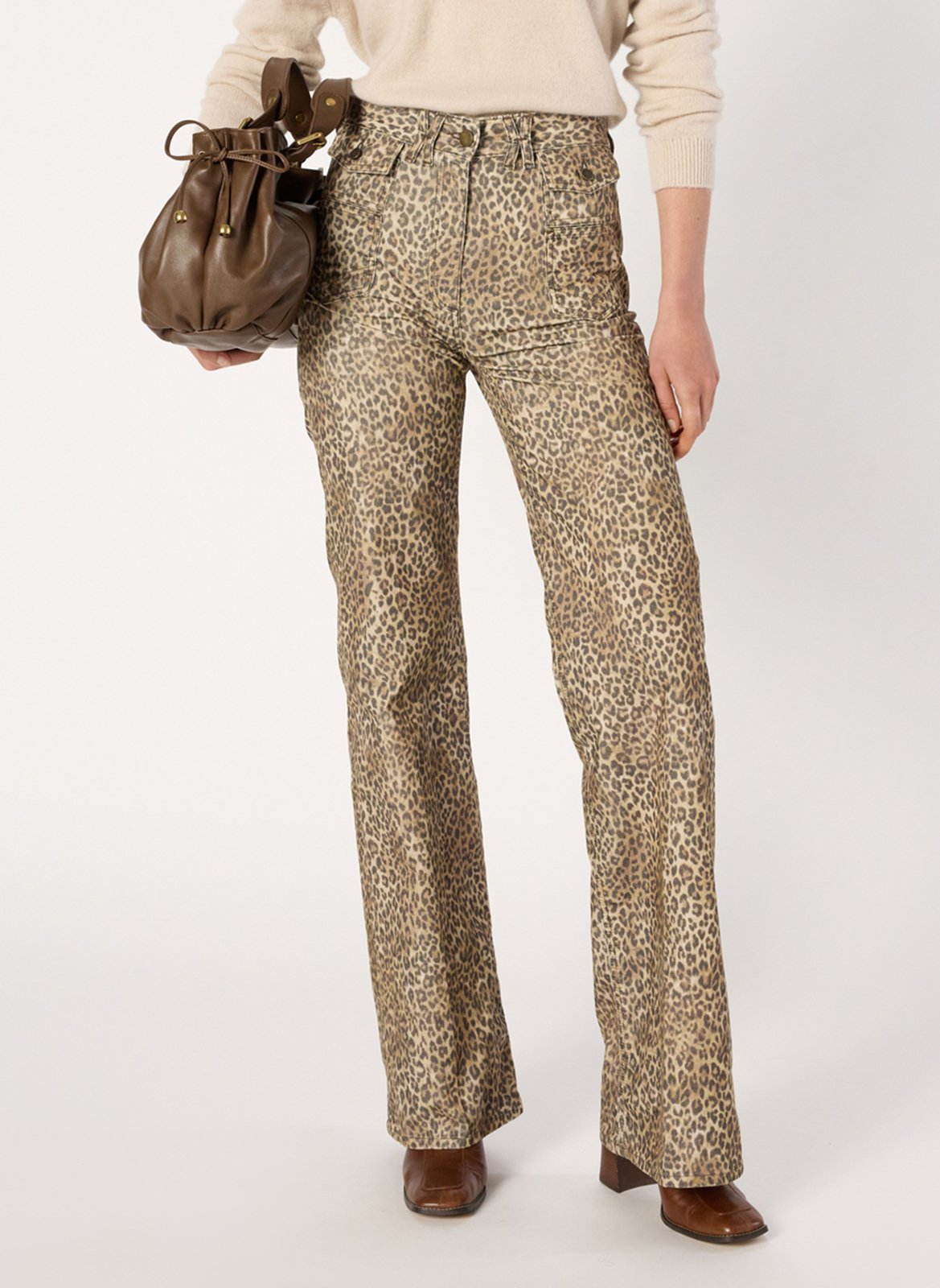 Shopping bag in pelle GERARD DAREL Marrone